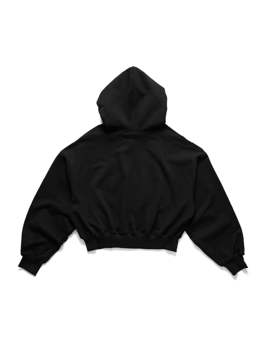 I LOVE ME BOXY ZIP-UP HOODIE