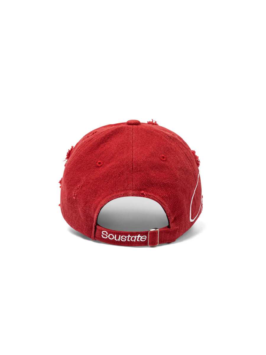 EMBROIDERED DISTRESSED WASHED CAP