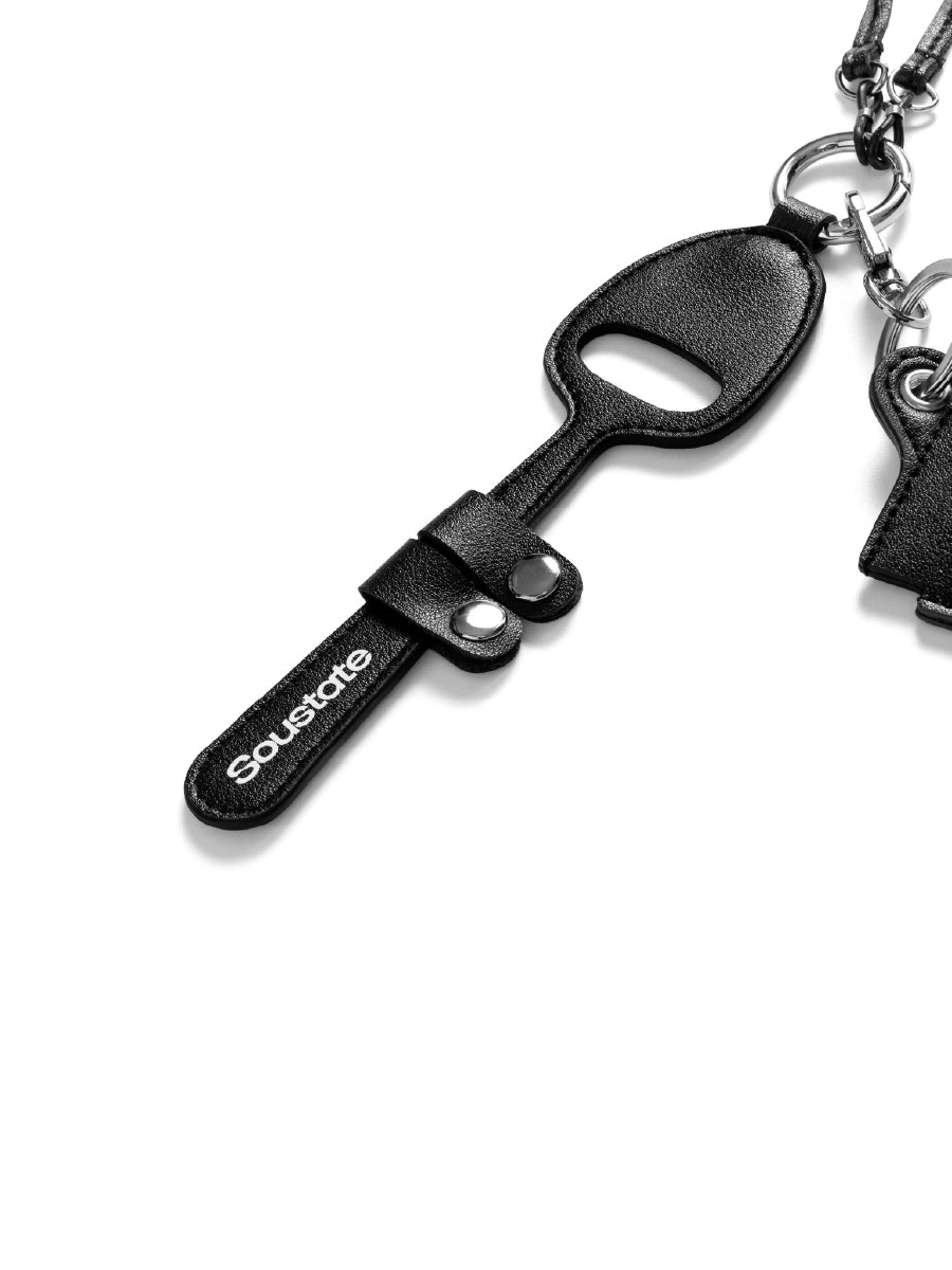 GLASSES & LIGHTER KEYCHAIN