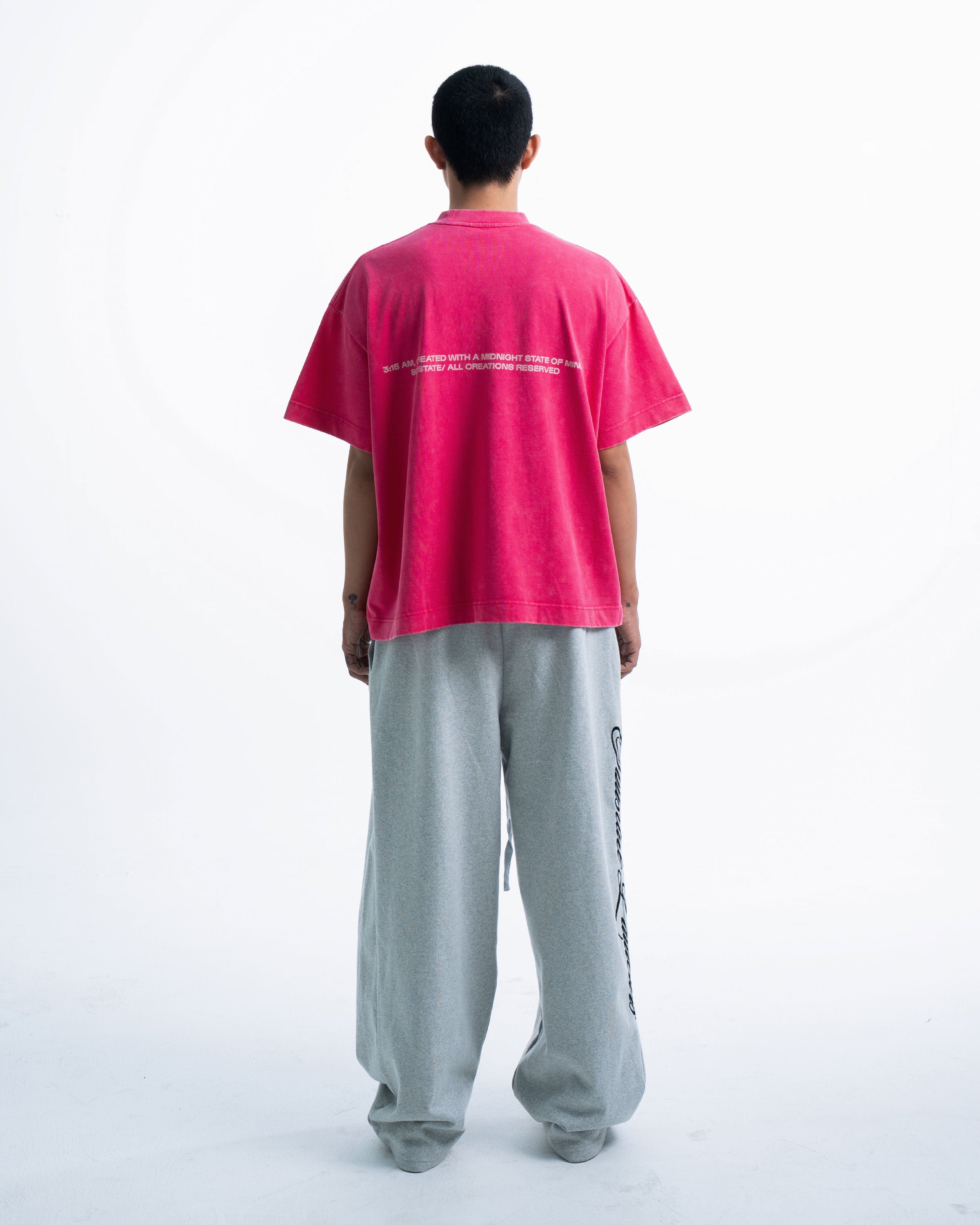LOGO BLUR WASHED BIG BOXY T-SHIRT