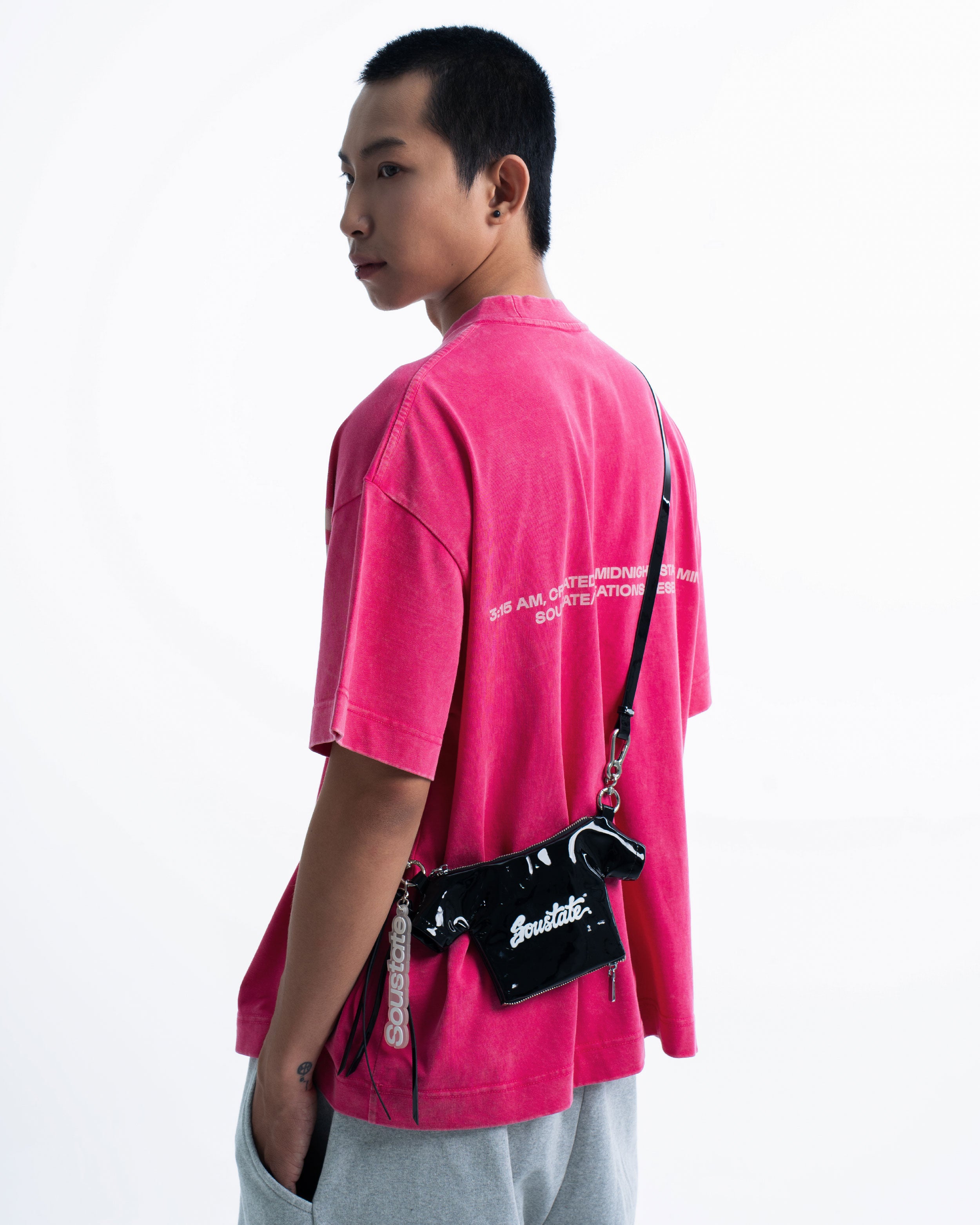 LOGO BLUR WASHED BIG BOXY T-SHIRT