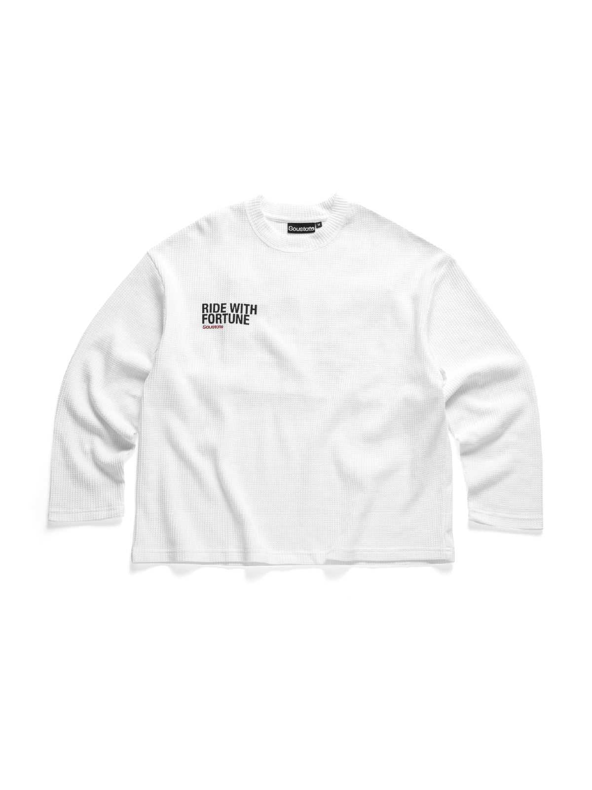 RIDE WITH FORTUNE WAFFLE LONG SLEEVES ĐEN