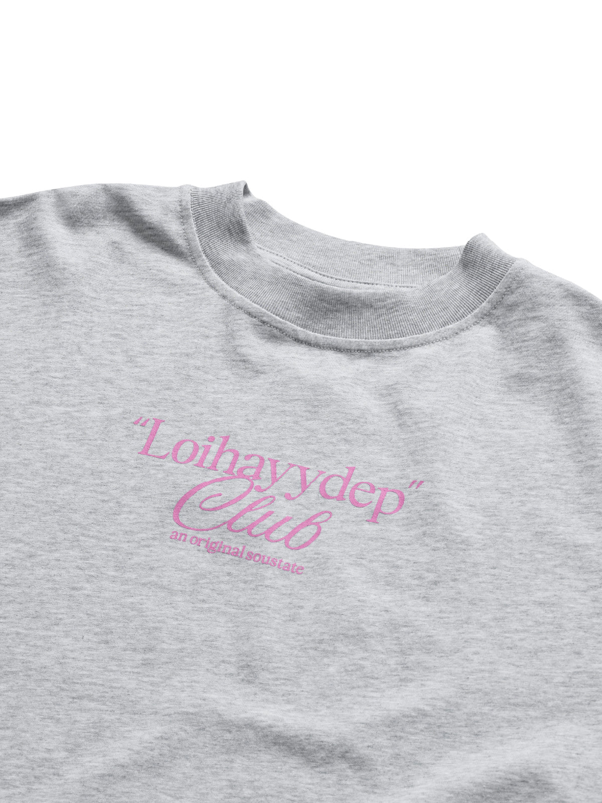 LOIHAYYDEP BIG BOXY T-SHIRT XÁM TIÊU/HỒNG