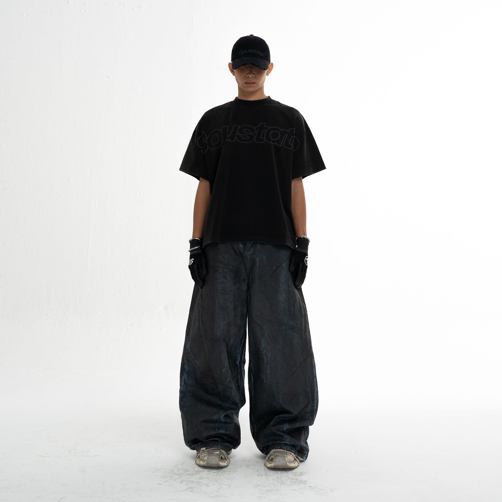 SS LOGO WASHED BIG BOXY T-SHIRT