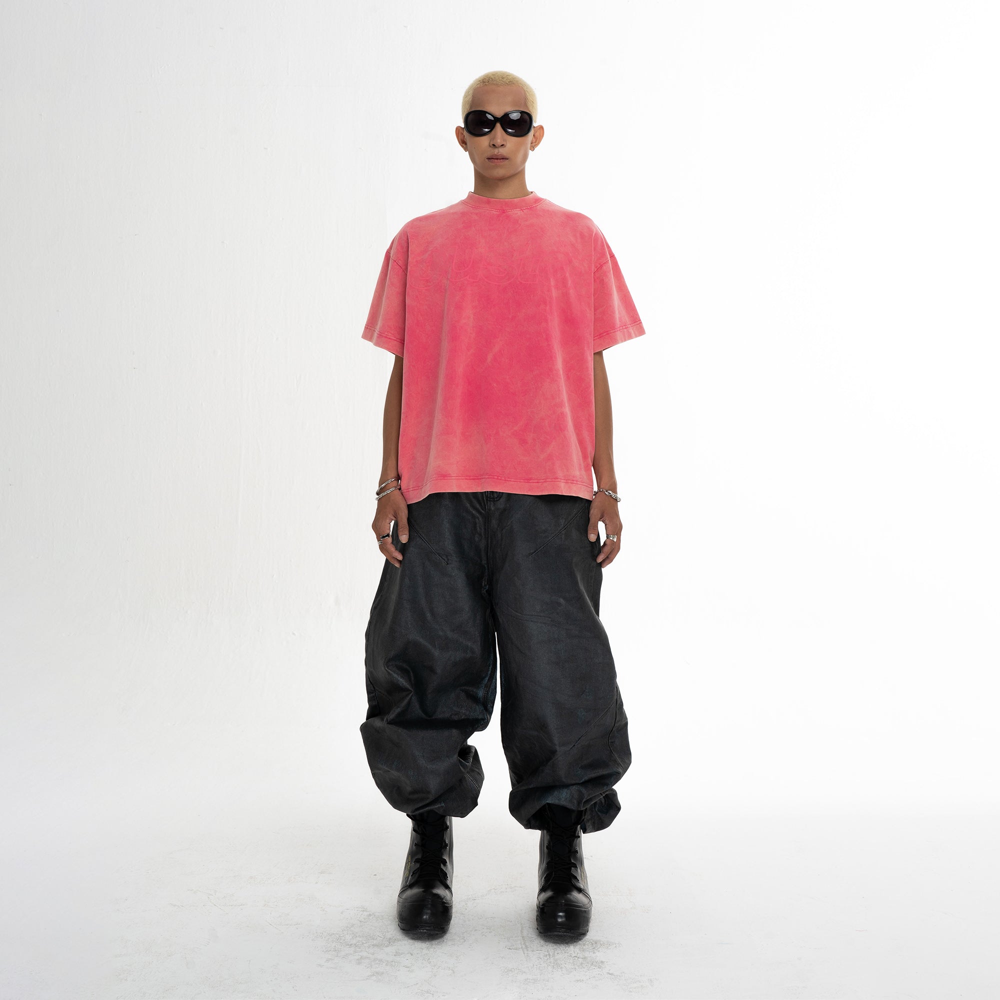 SS LOGO WASHED BIG BOXY T-SHIRT
