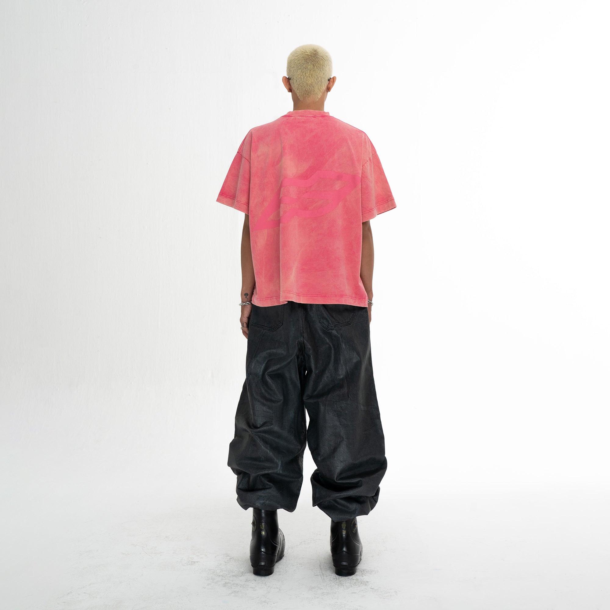 SS LOGO WASHED BIG BOXY T-SHIRT
