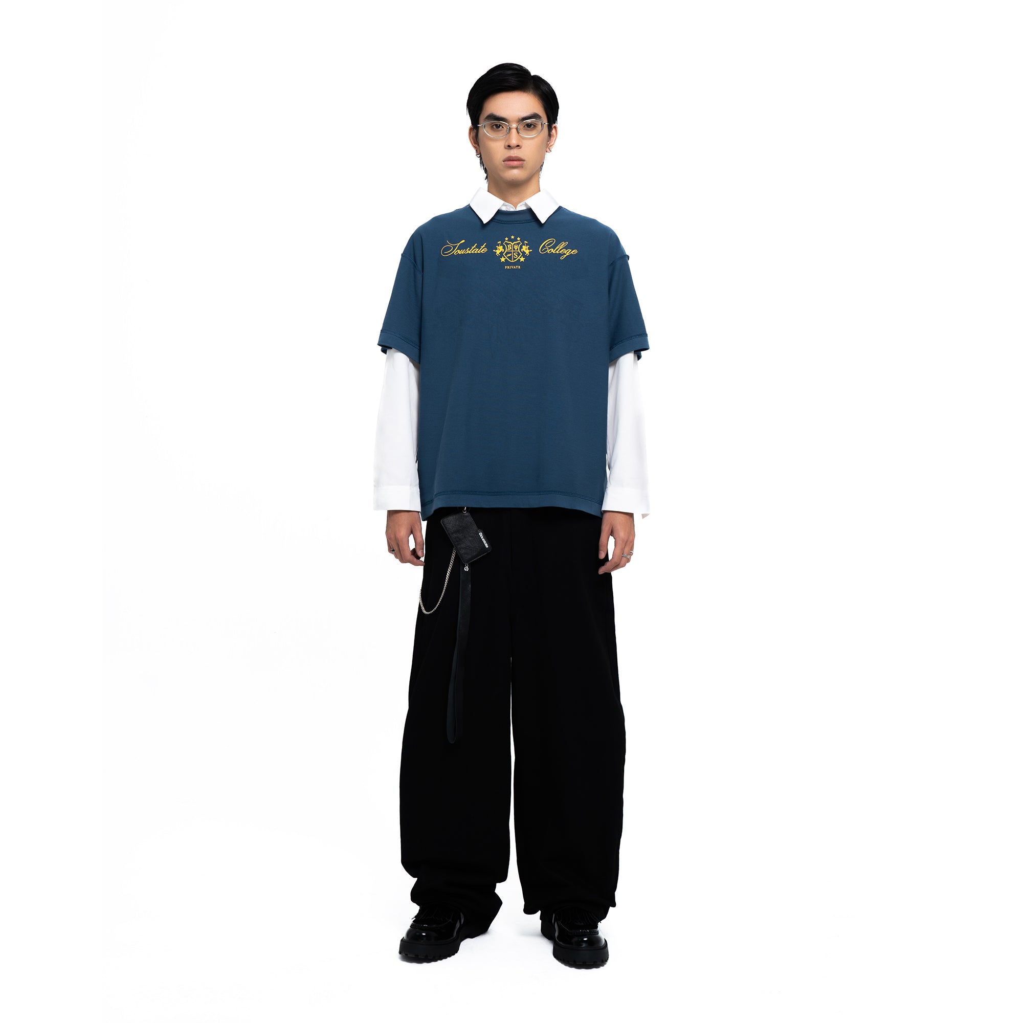 NOT STUDYING REVERSIBLE BIG BOXY T-SHIRT