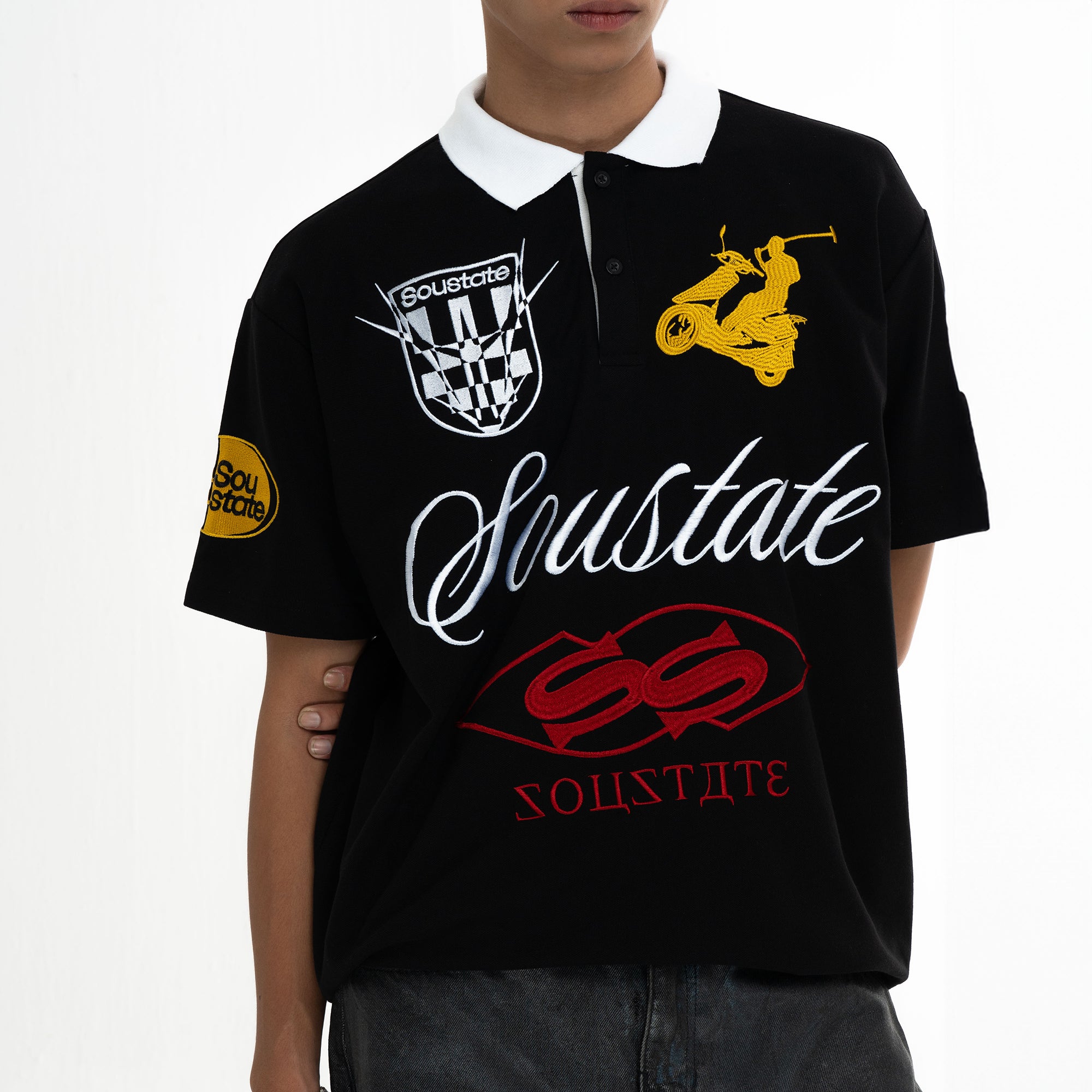 RACING BOXY POLO T-SHIRT