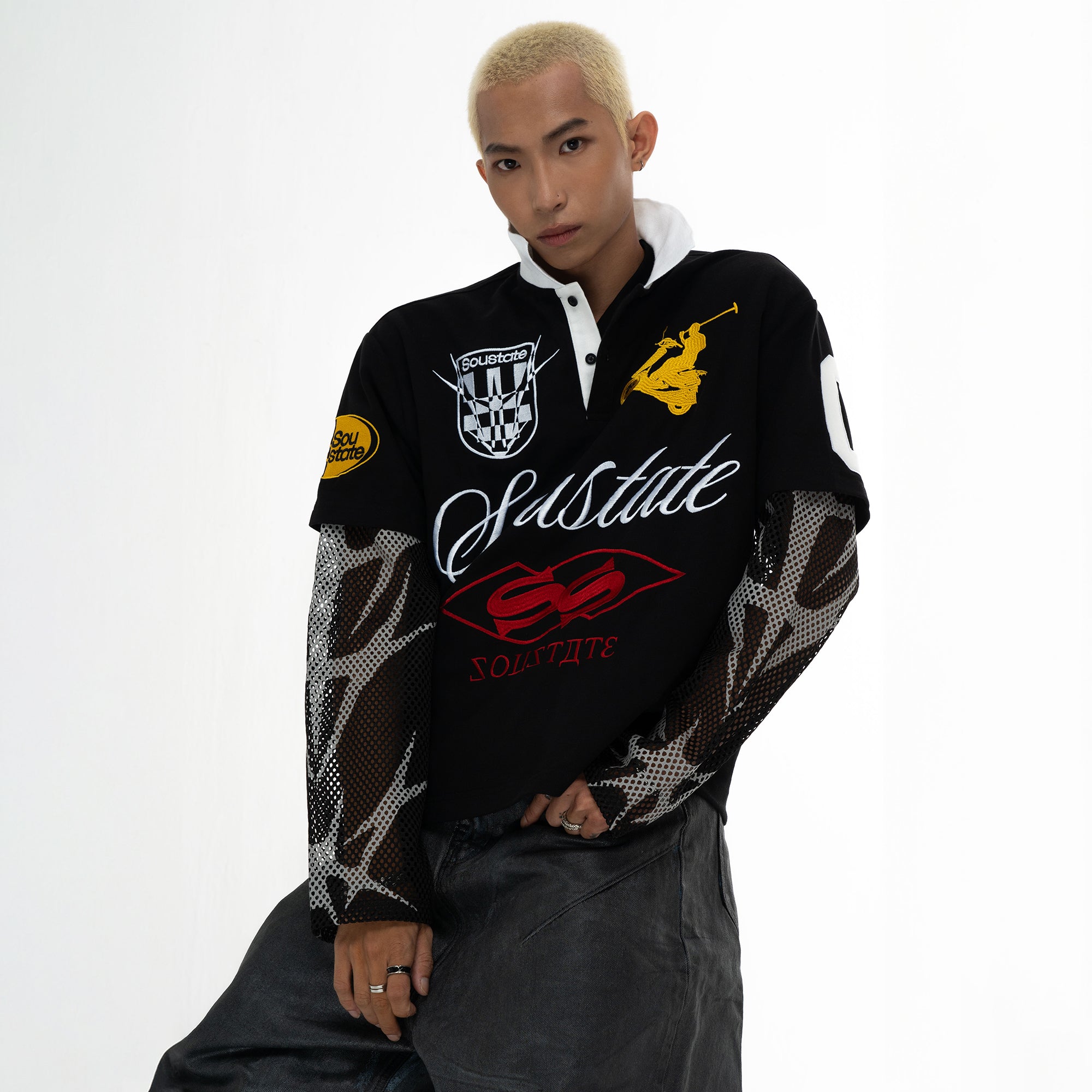 RACING BOXY POLO T-SHIRT