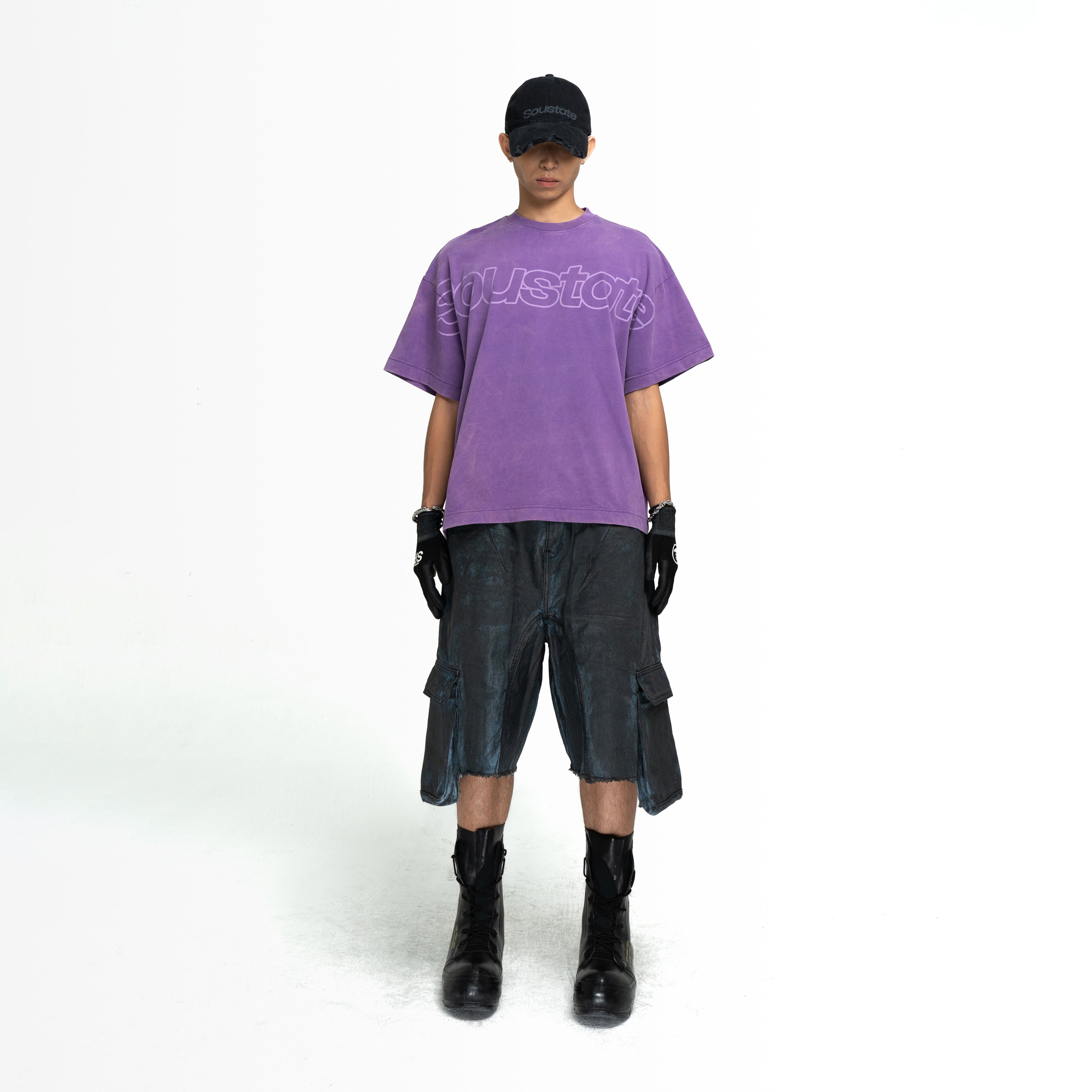 SS LOGO WASHED BIG BOXY T-SHIRT