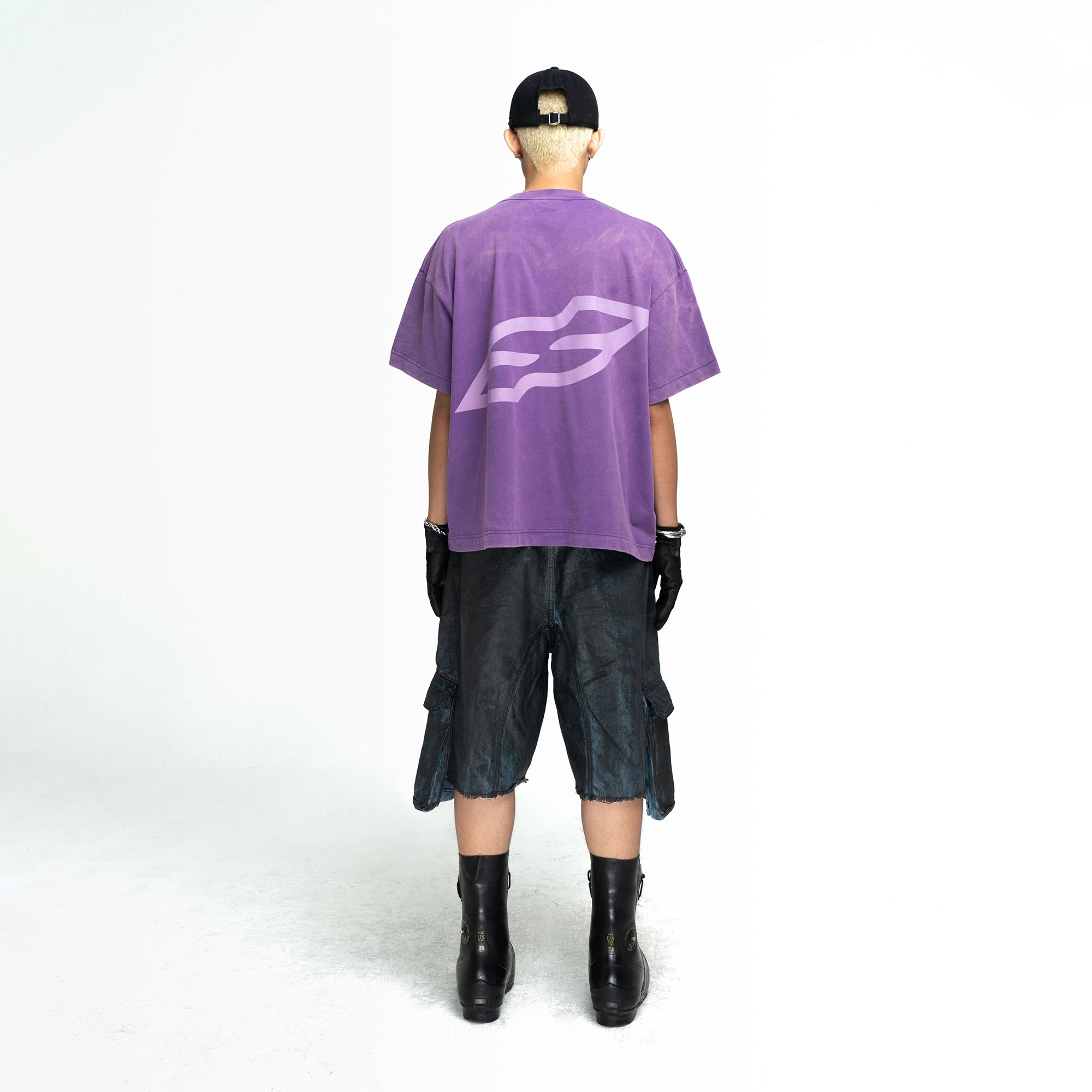 SS LOGO WASHED BIG BOXY T-SHIRT