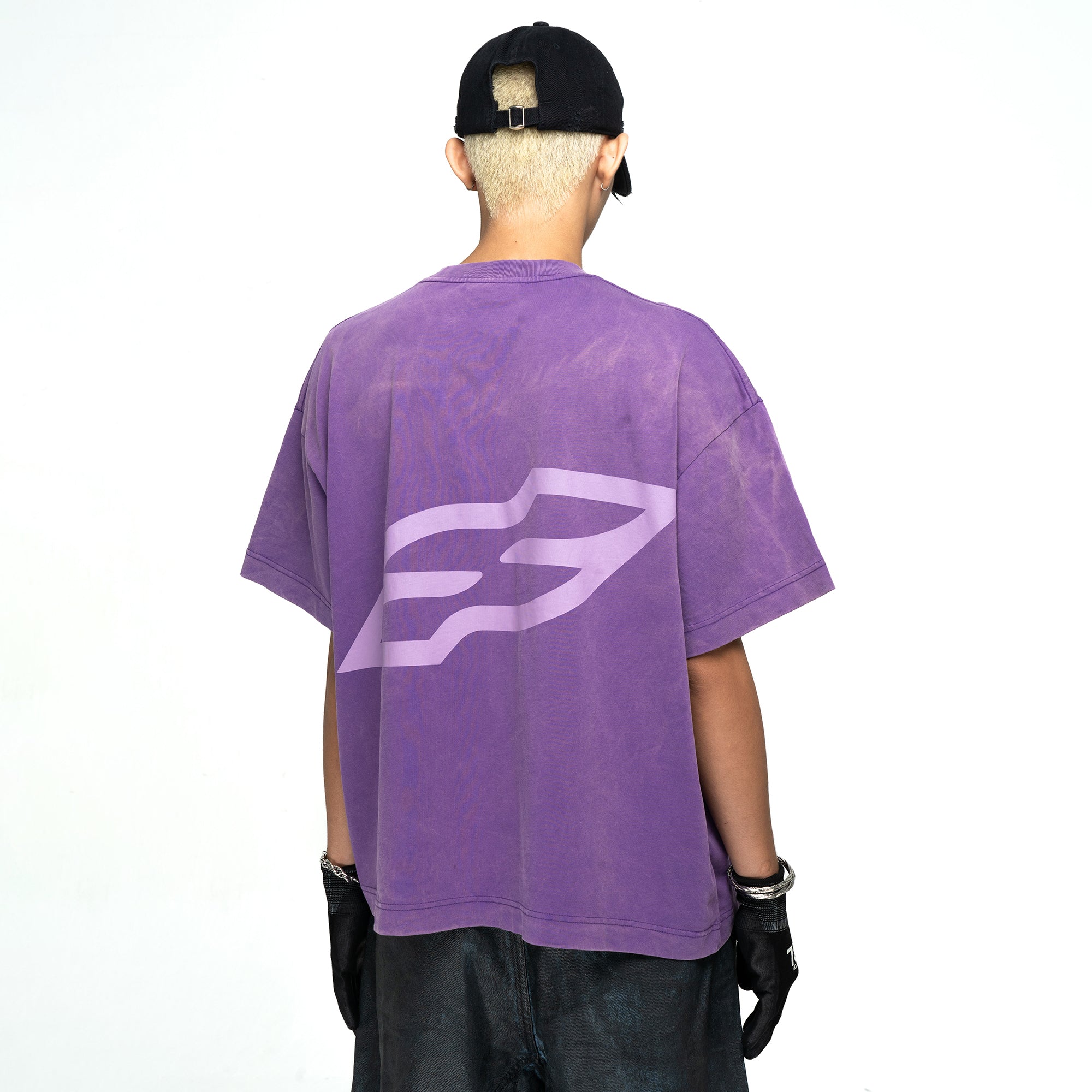 SS LOGO WASHED BIG BOXY T-SHIRT