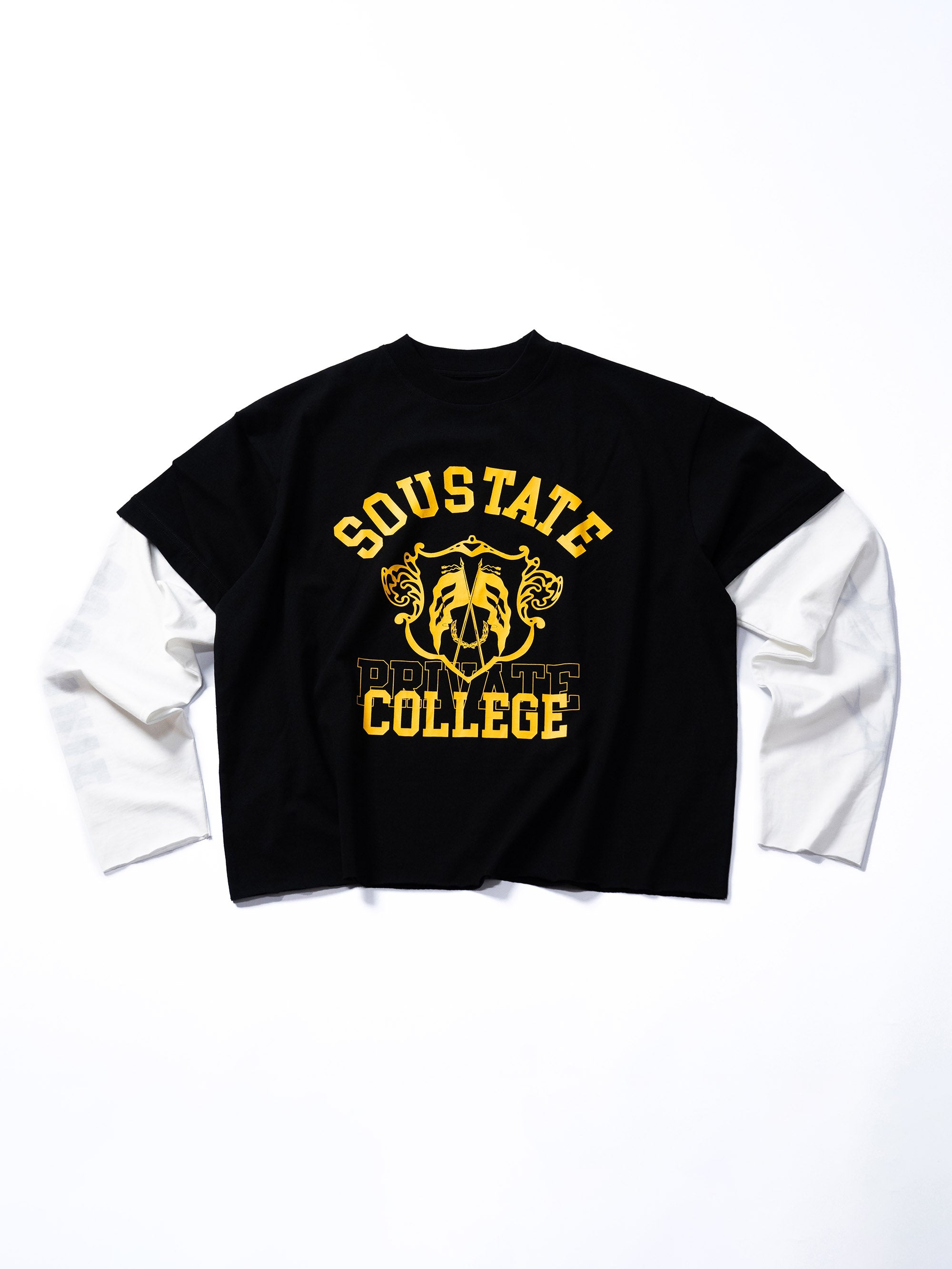 COLLEGE/NOISE MAKER LONG-SLEEVES REVERSIBLE BIG BOXY T-SHIRT