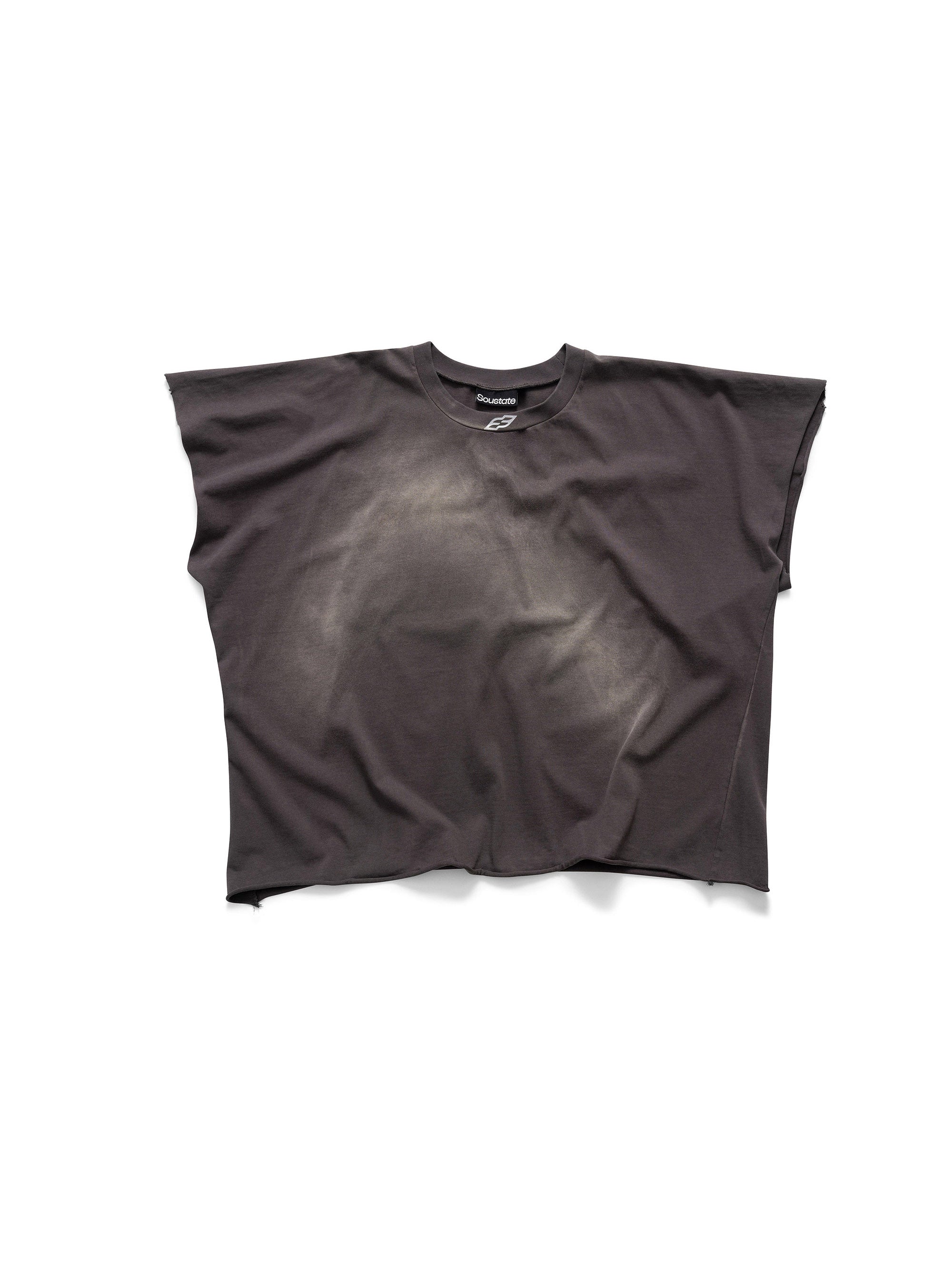 WASHED SLEEVELESS T-SHIRT