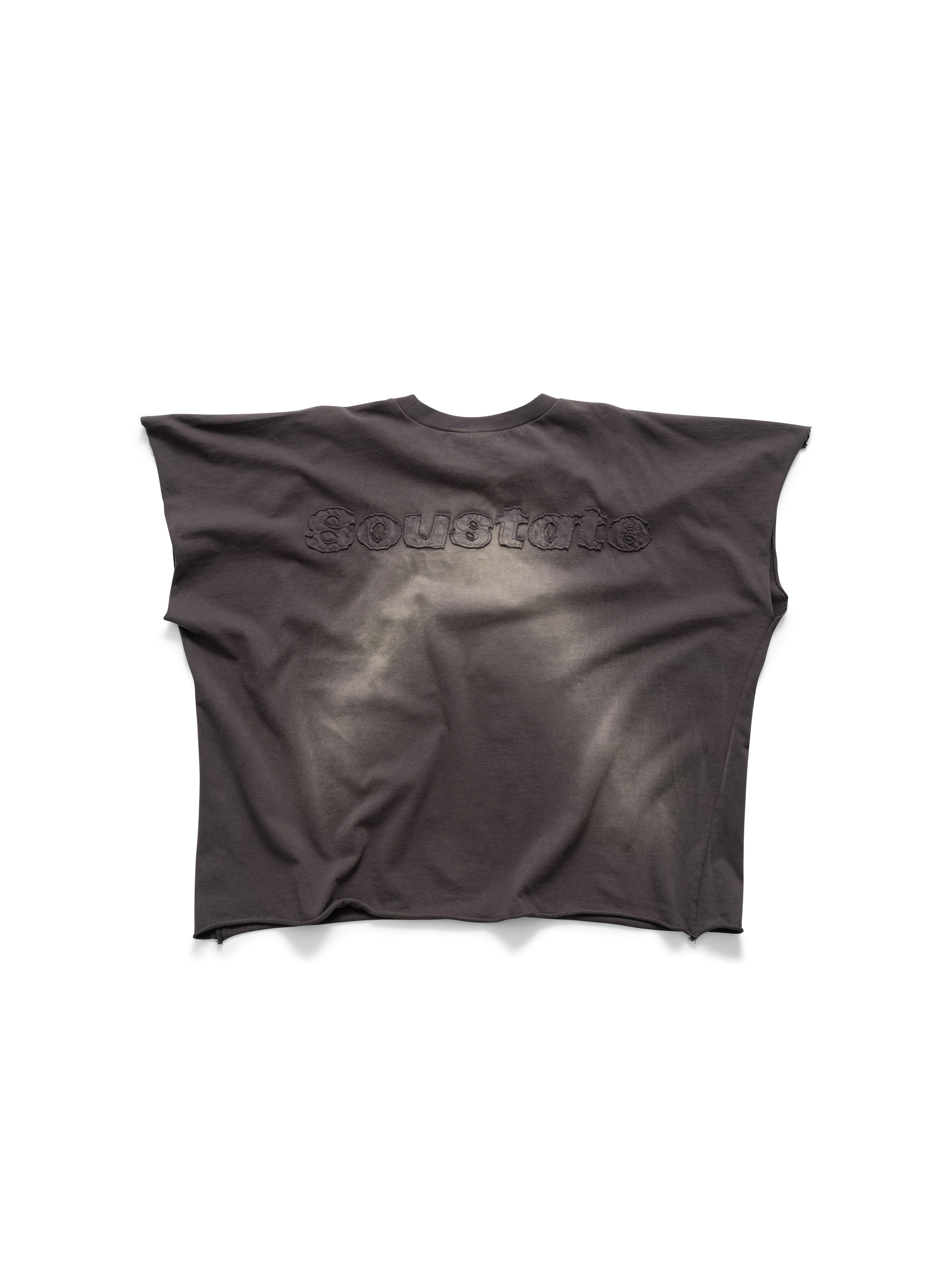 WASHED SLEEVELESS T-SHIRT