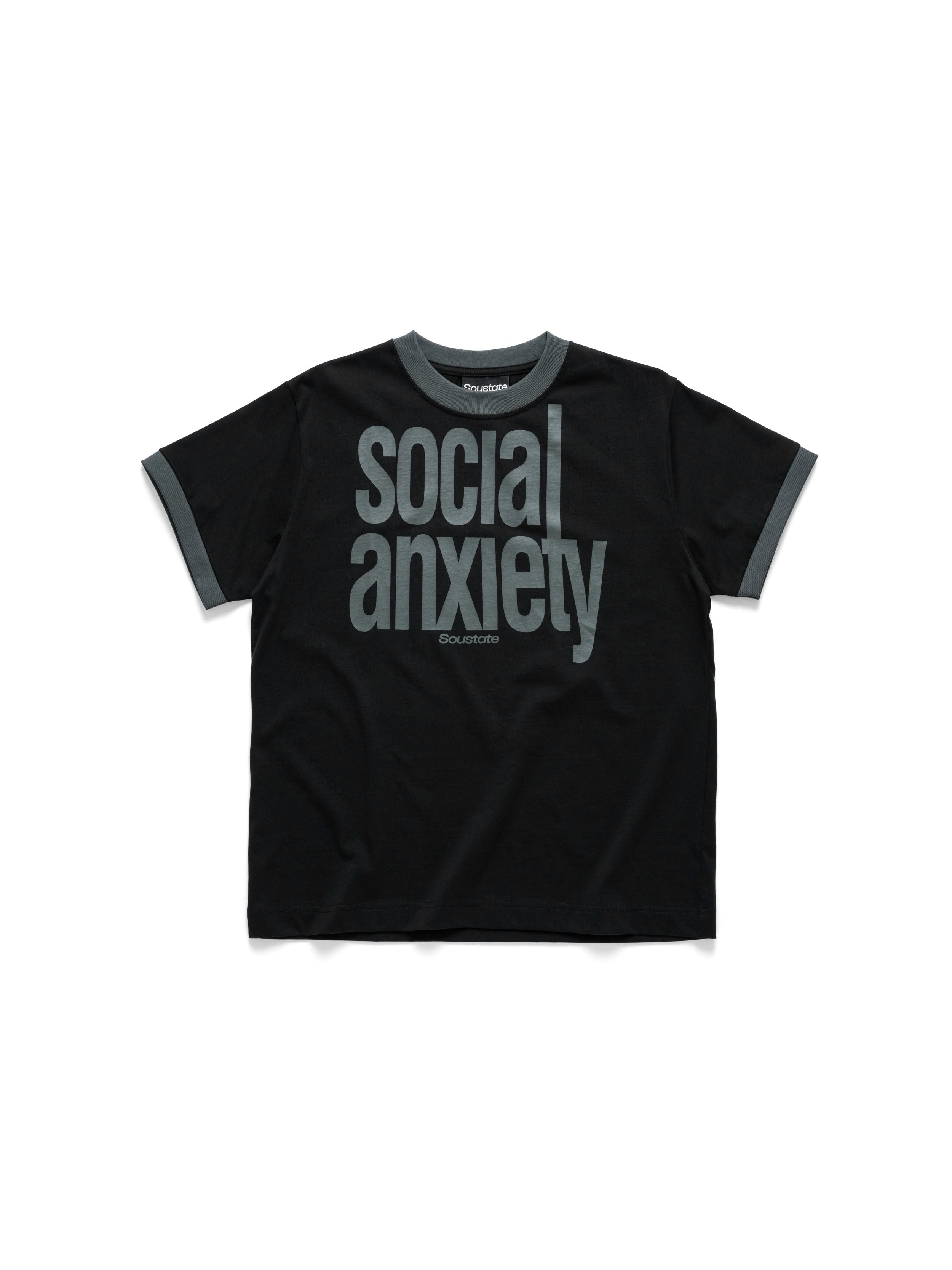 Áo Social Anxiety Regular T-Shirt Đen