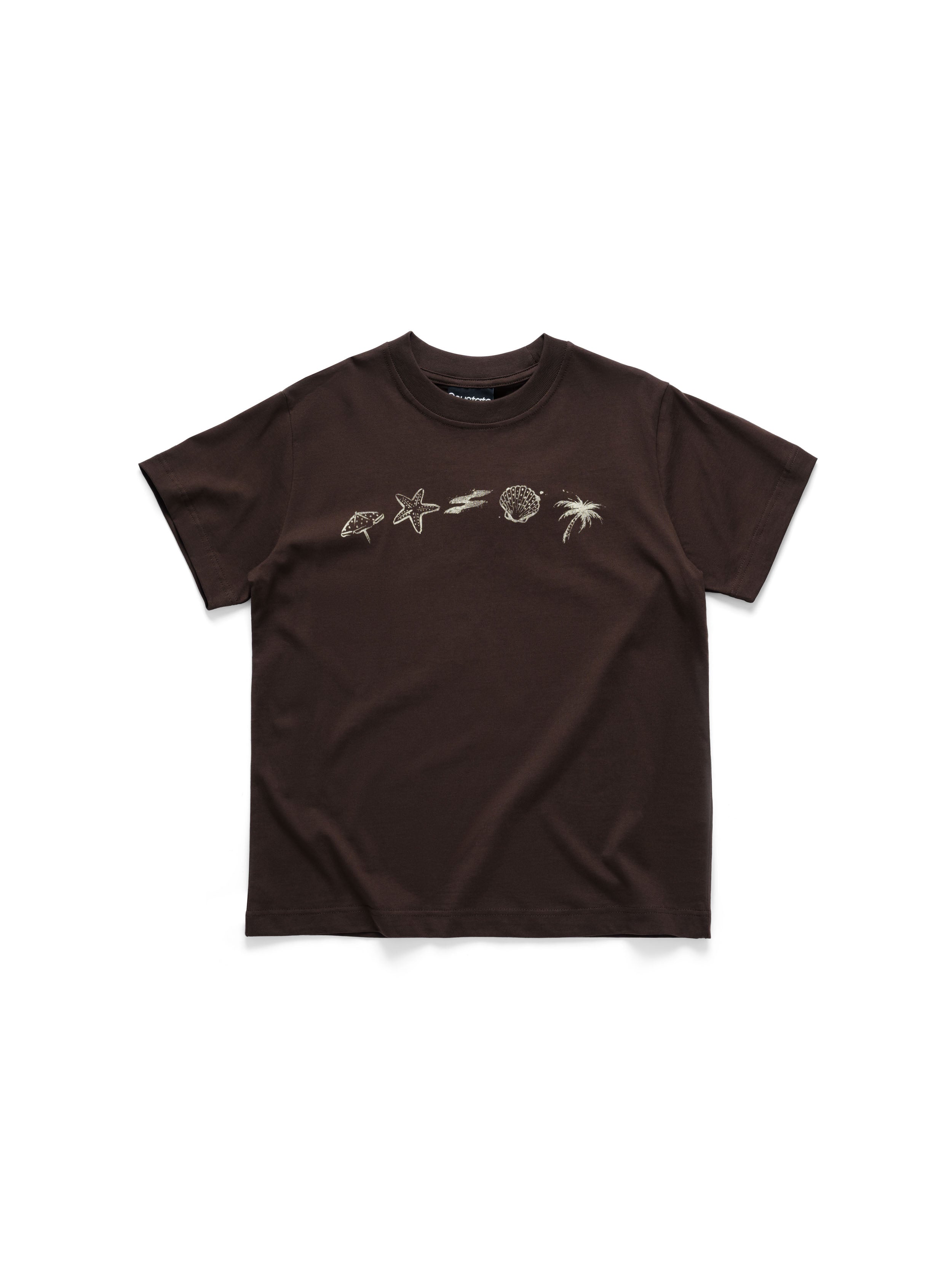 Áo "Tell Me Your Summer" Tee Regular T-Shirt Nâu