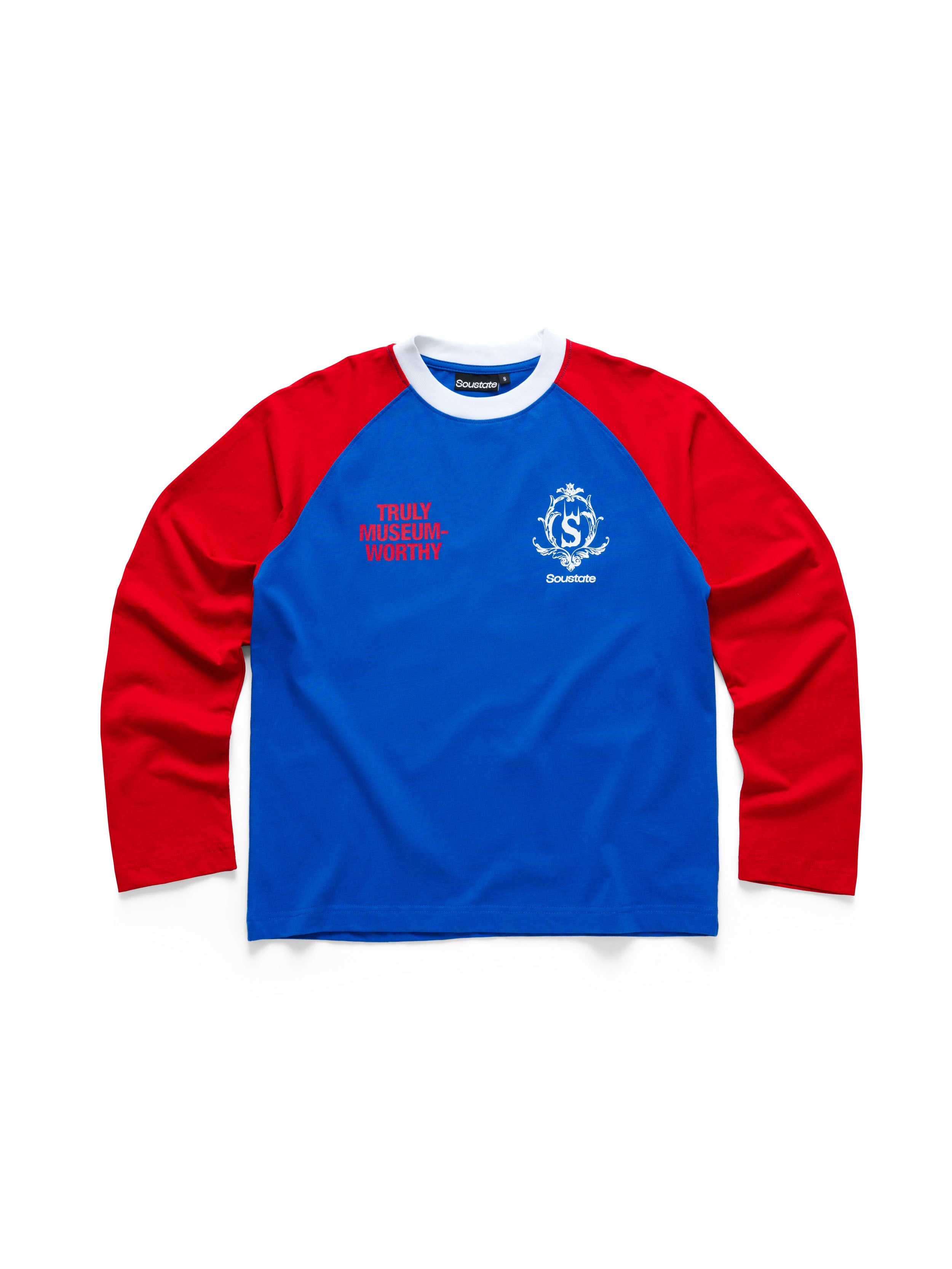 Áo Thun "Soustate OG" Long Sleeves Regular T-Shirt Xanh Đỏ (Raglan)