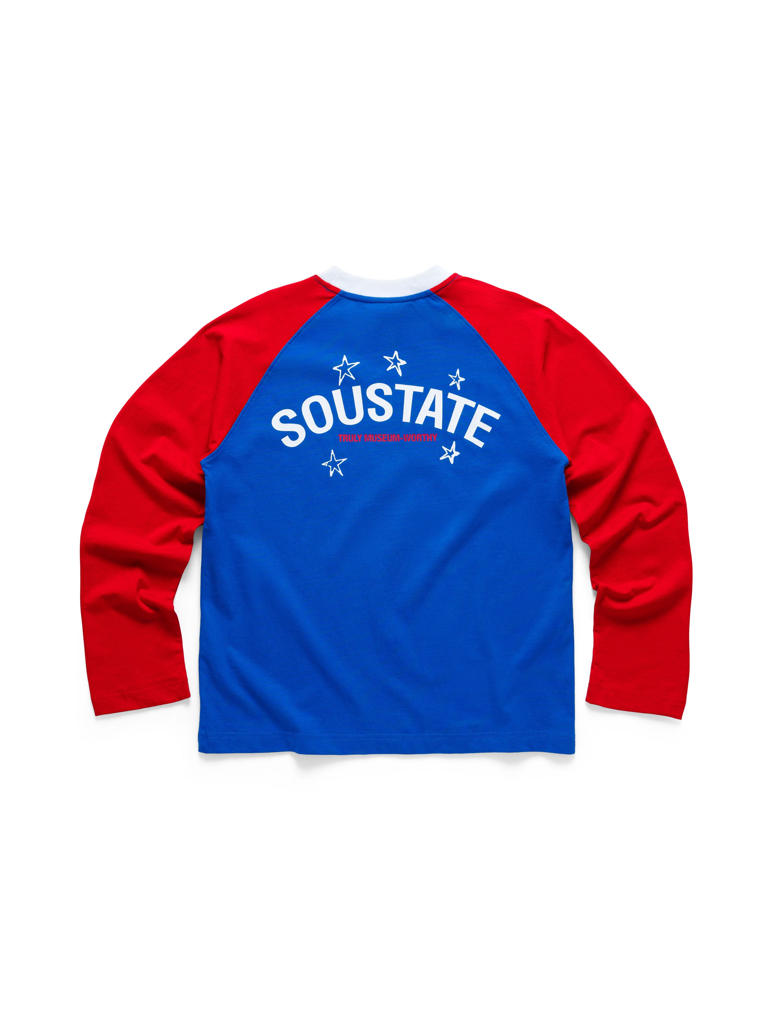 Áo Thun "Soustate OG" Long Sleeves Regular T-Shirt Xanh Đỏ (Raglan)