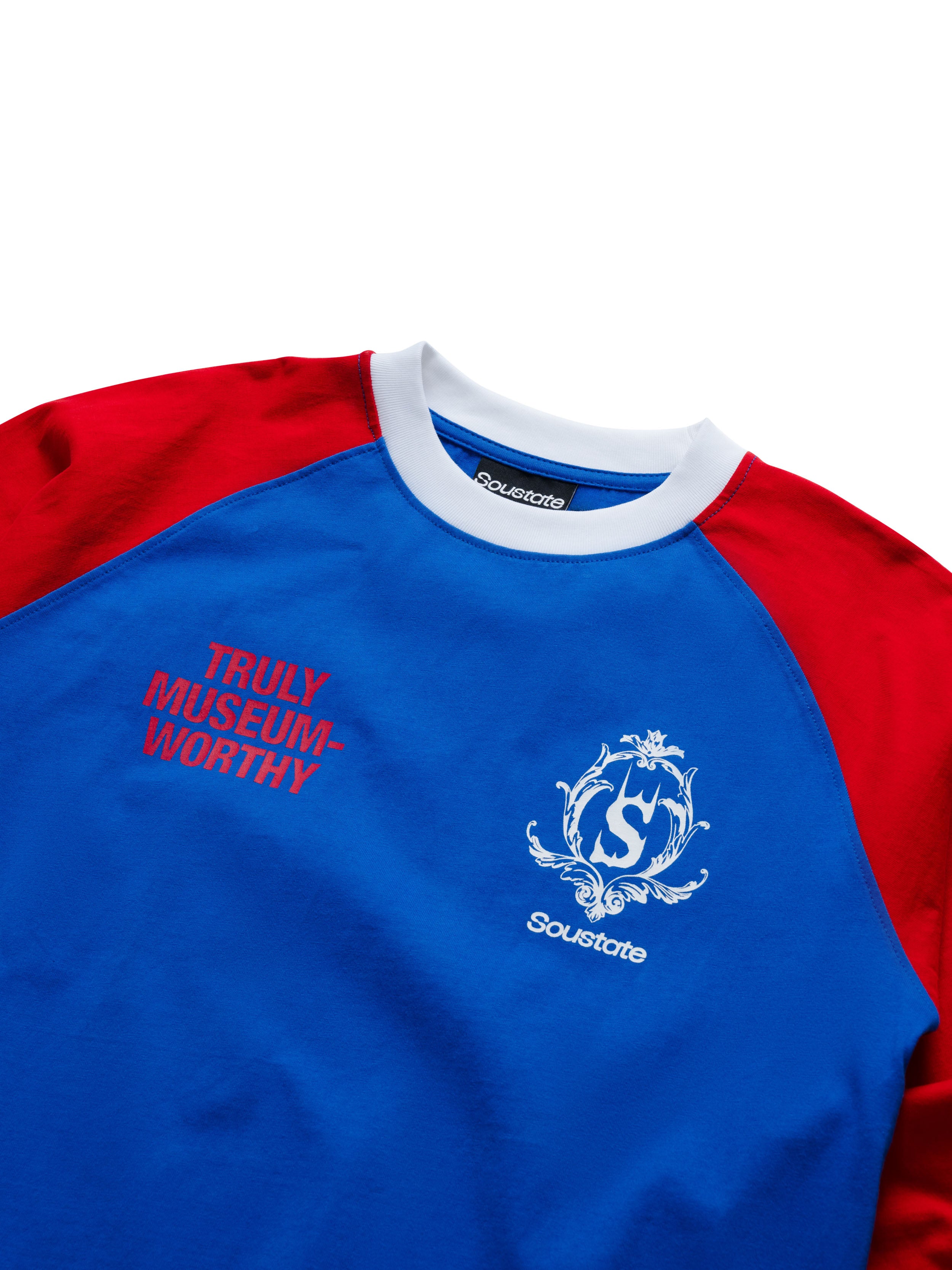 Áo Thun "Soustate OG" Long Sleeves Regular T-Shirt Xanh Đỏ (Raglan)