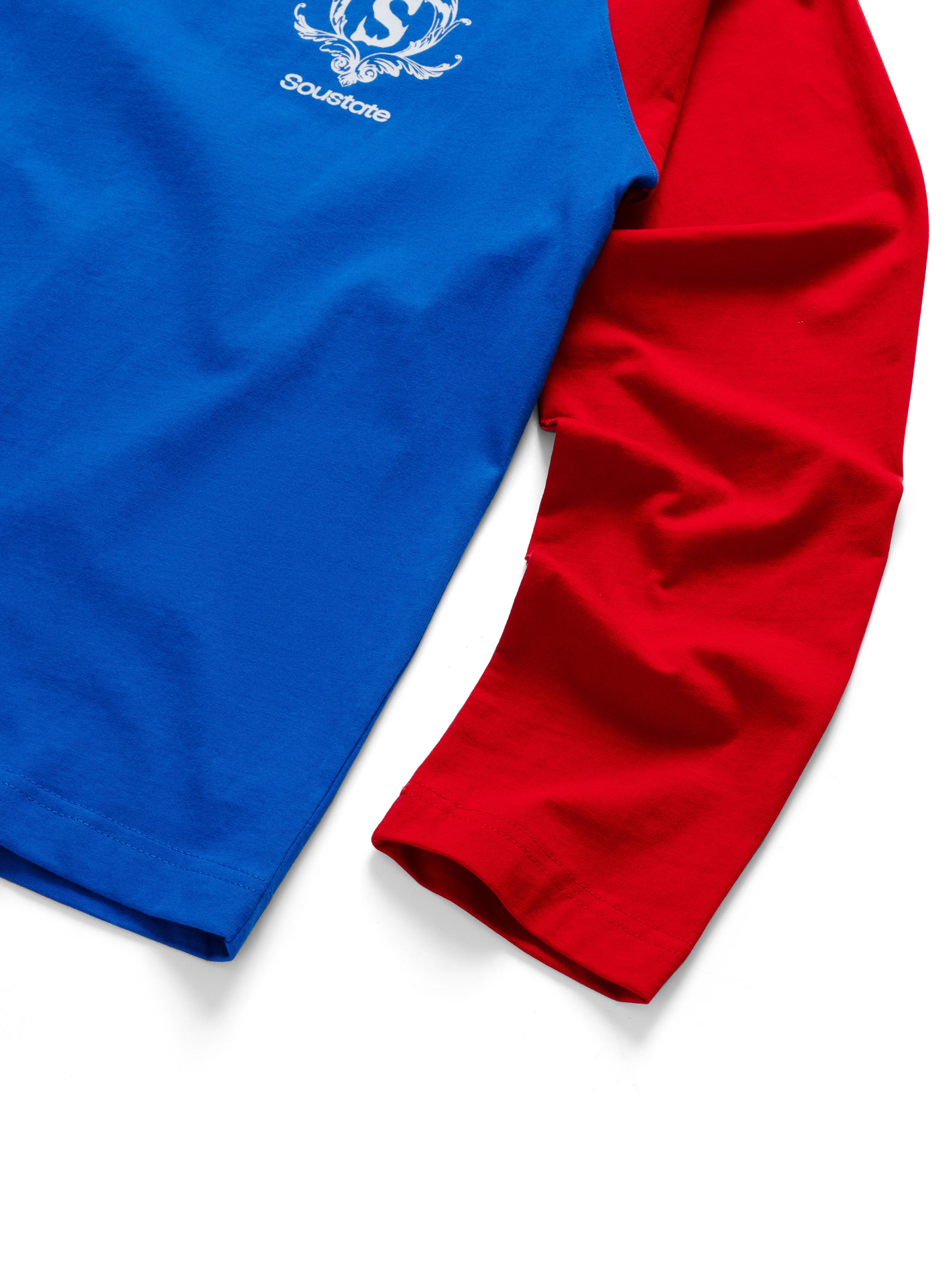 Áo Thun "Soustate OG" Long Sleeves Regular T-Shirt Xanh Đỏ (Raglan)