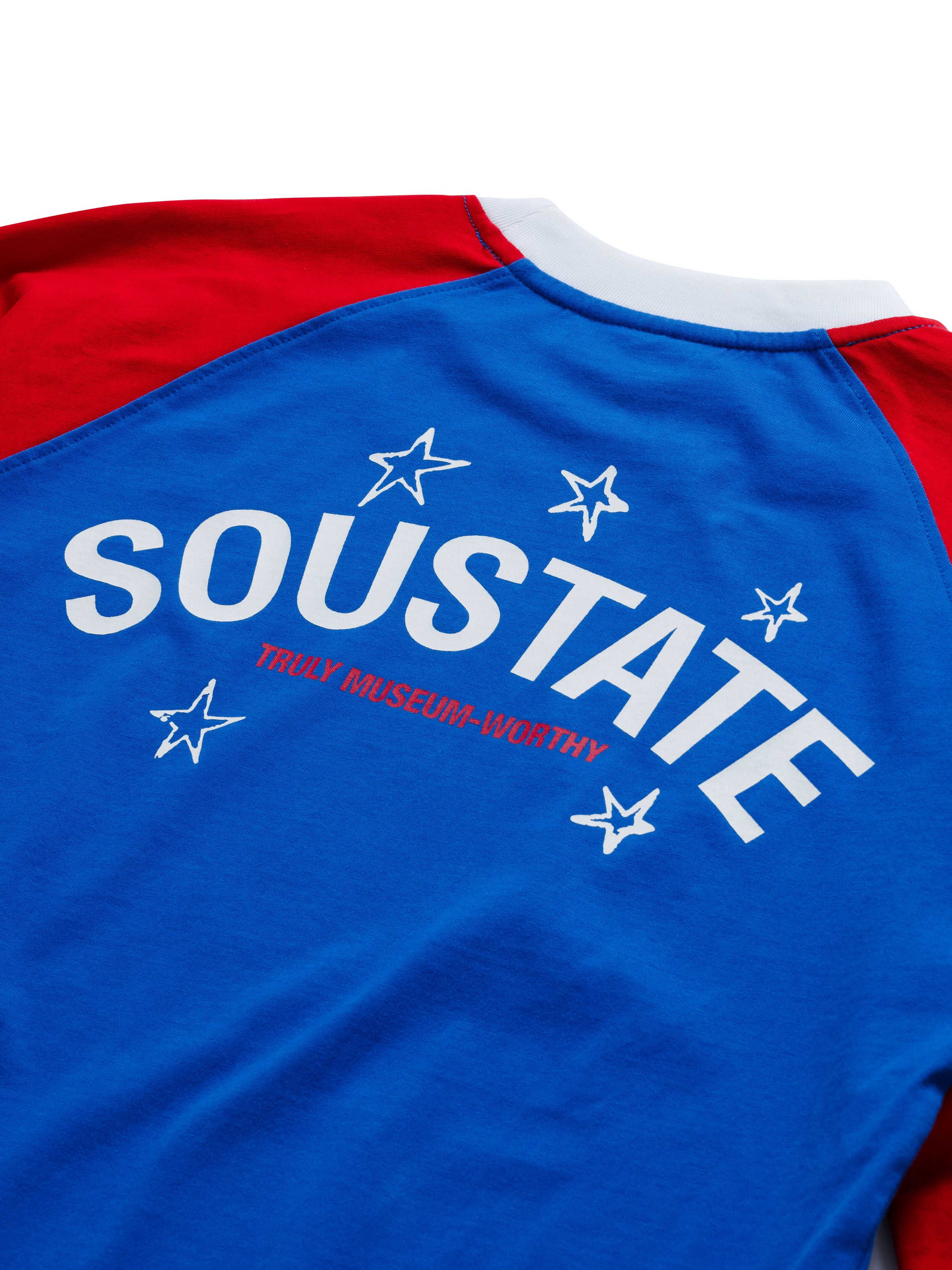 Áo Thun "Soustate OG" Long Sleeves Regular T-Shirt Xanh Đỏ (Raglan)
