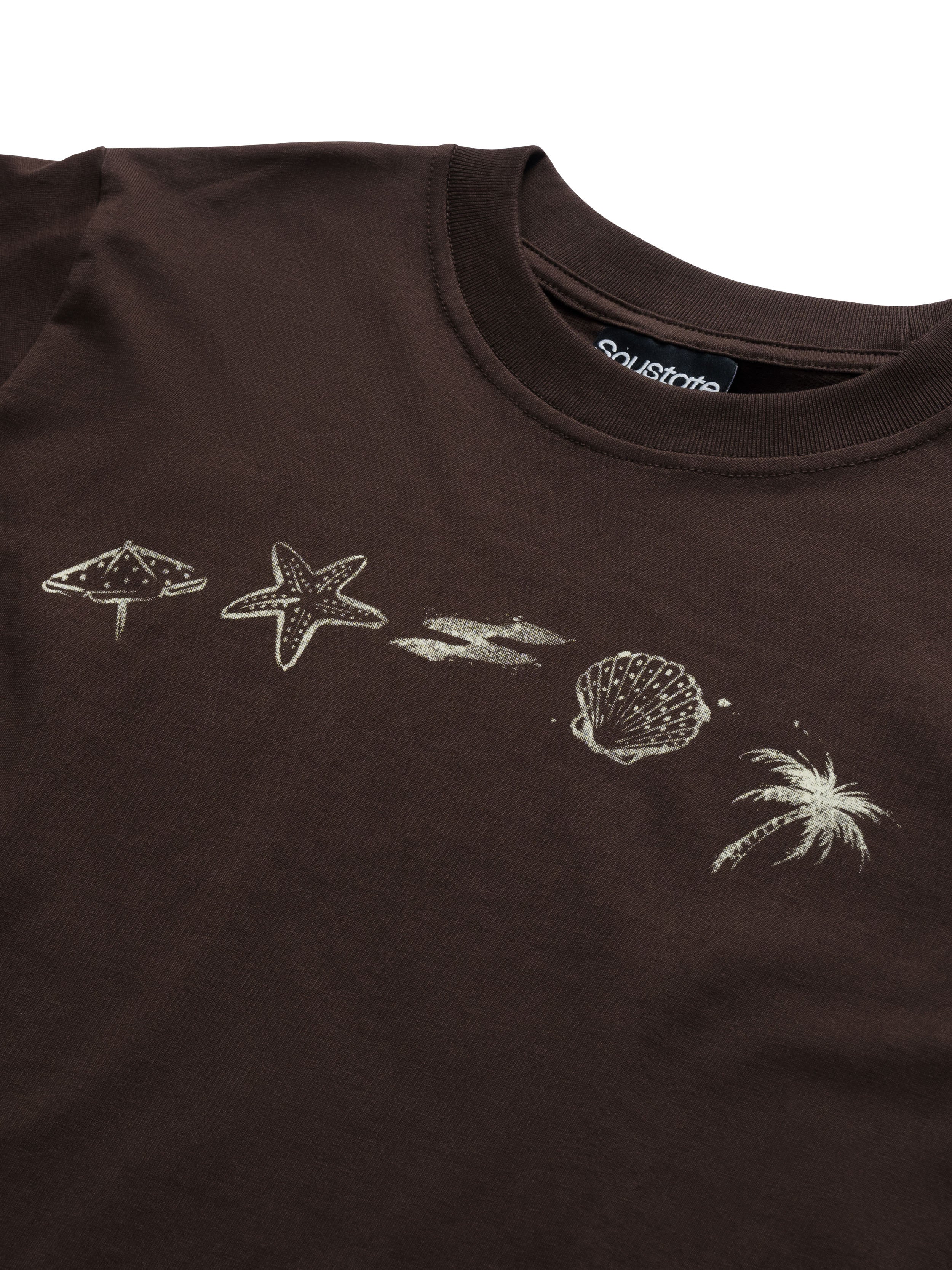 Áo "Tell Me Your Summer" Tee Regular T-Shirt Nâu