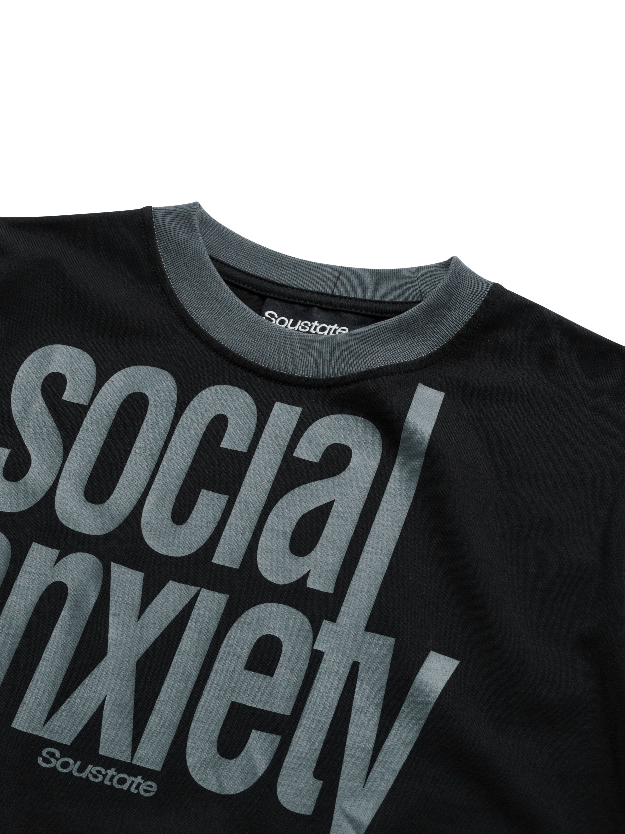 Áo Social Anxiety Regular T-Shirt Đen