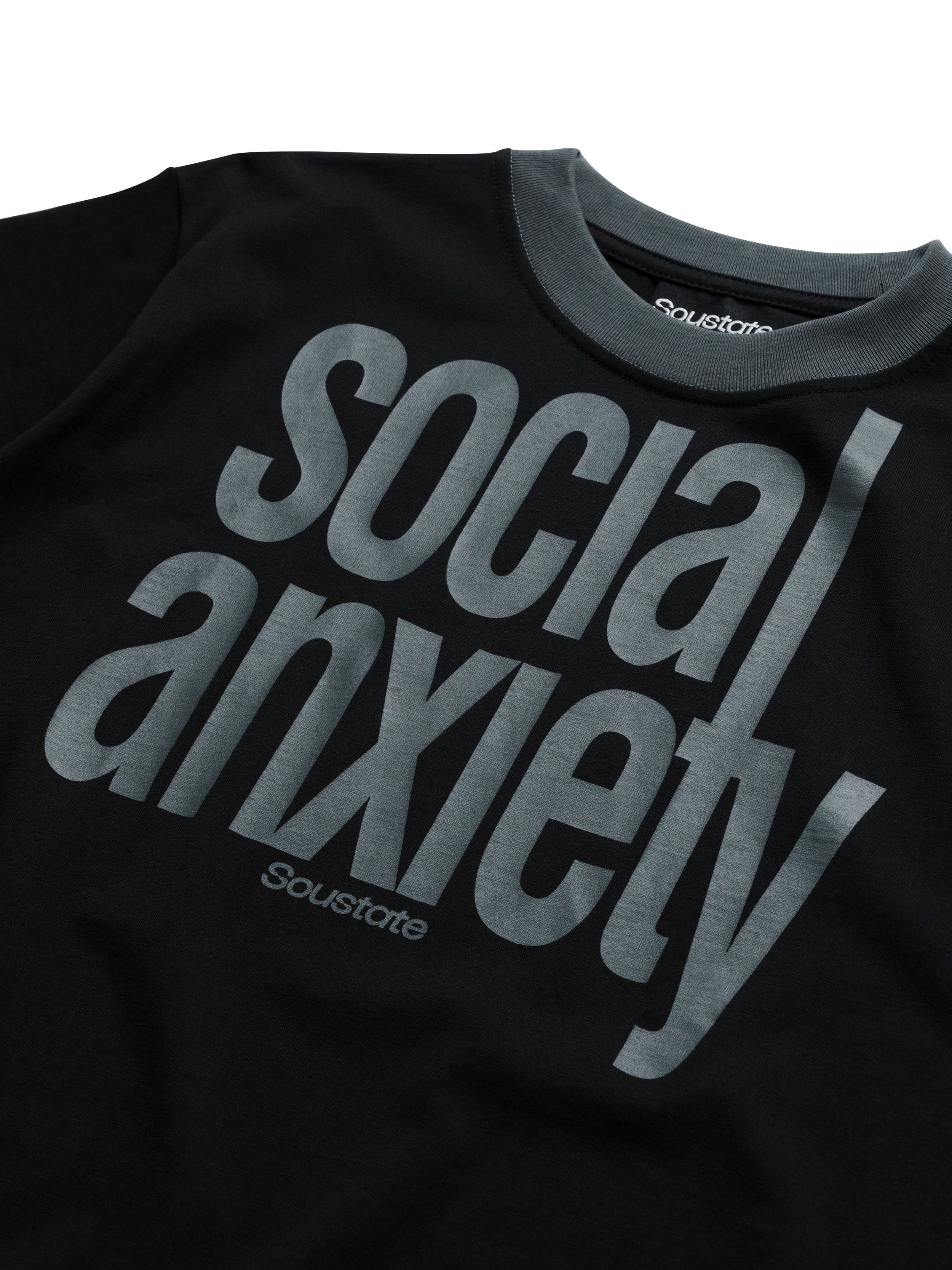 Áo Social Anxiety Regular T-Shirt Đen