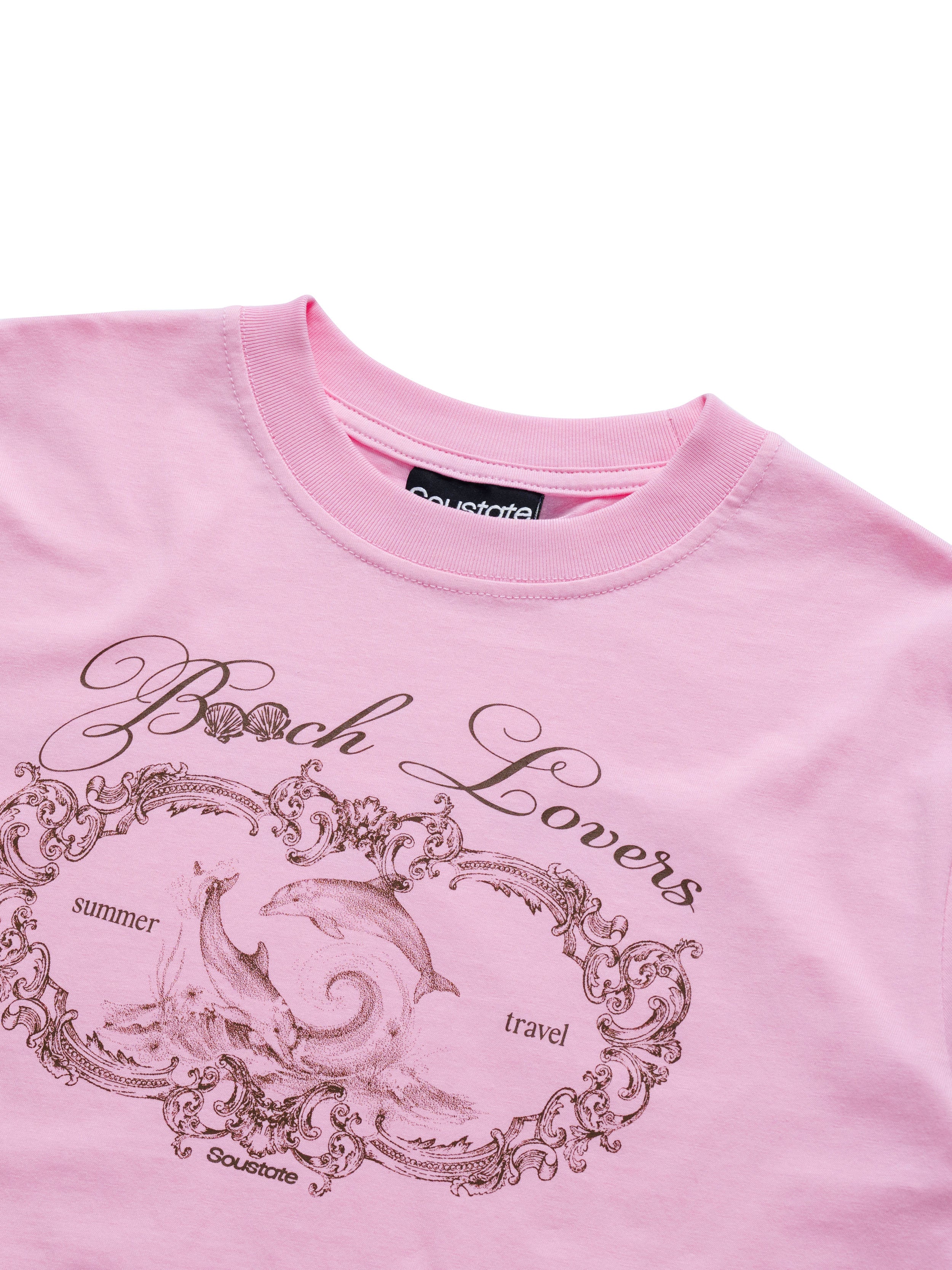 Áo Thun Beach Lovers Tee Regular T-Shirt Hồng