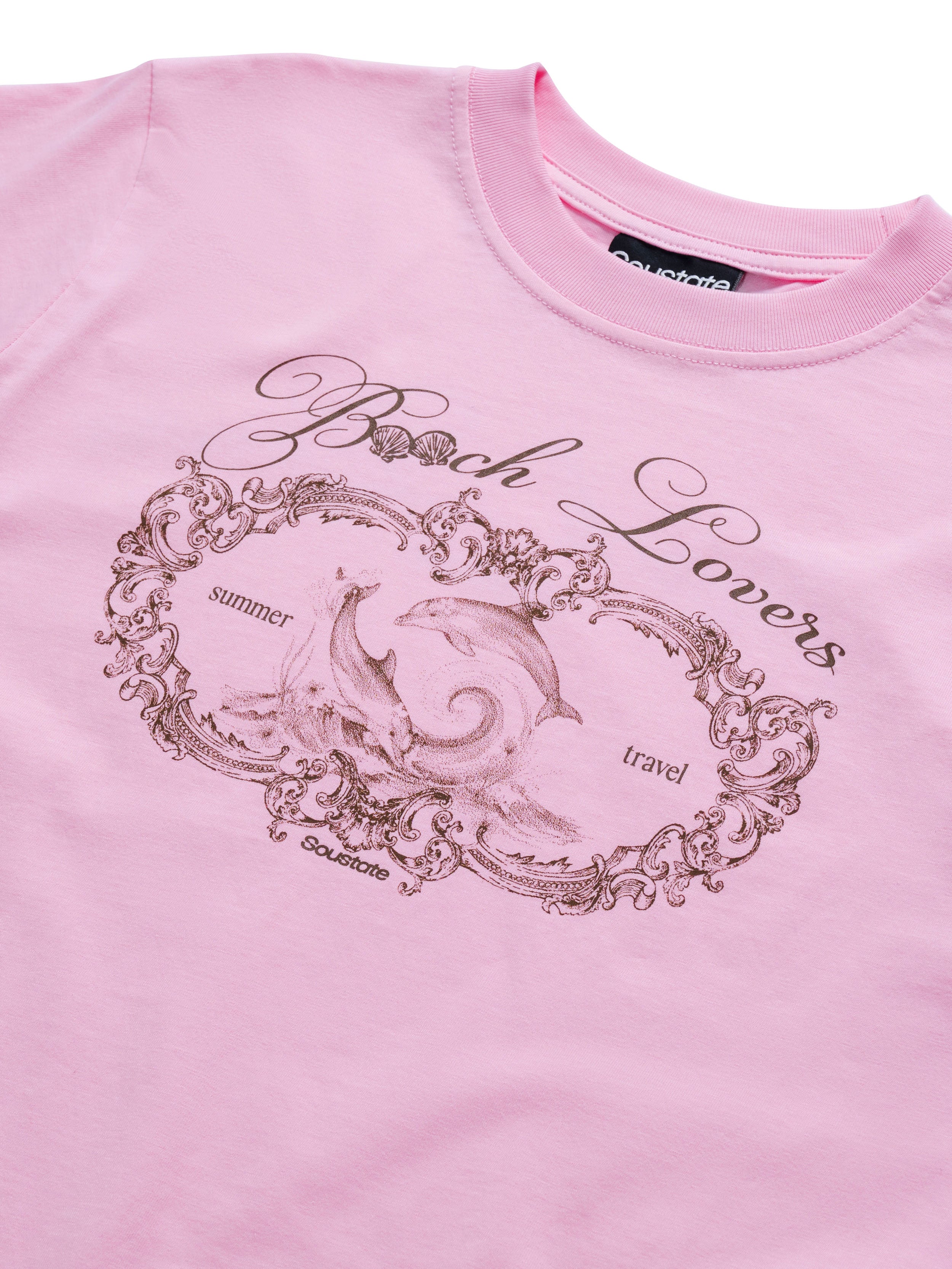 Áo Thun Beach Lovers Tee Regular T-Shirt Hồng