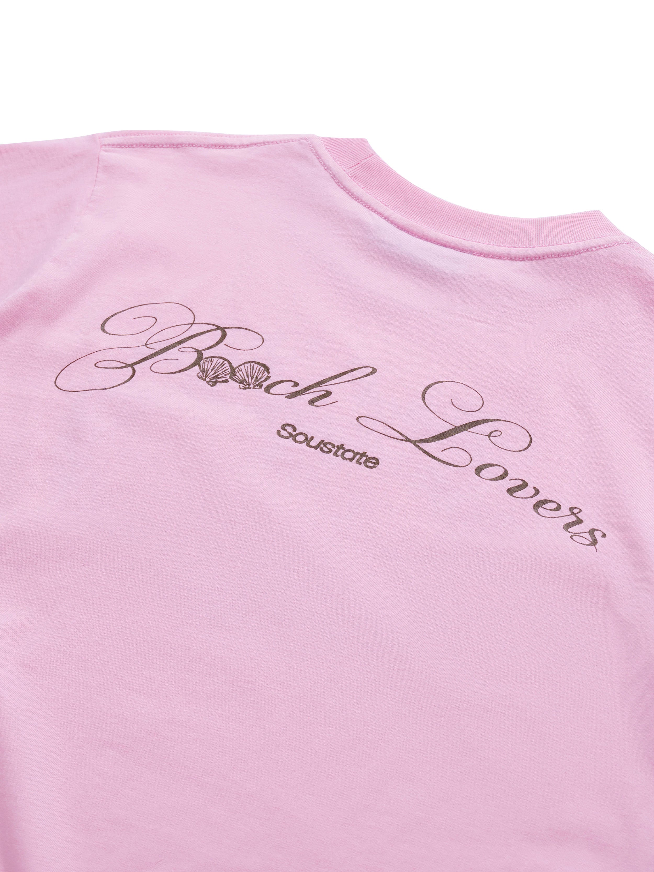 Áo Thun Beach Lovers Tee Regular T-Shirt Hồng
