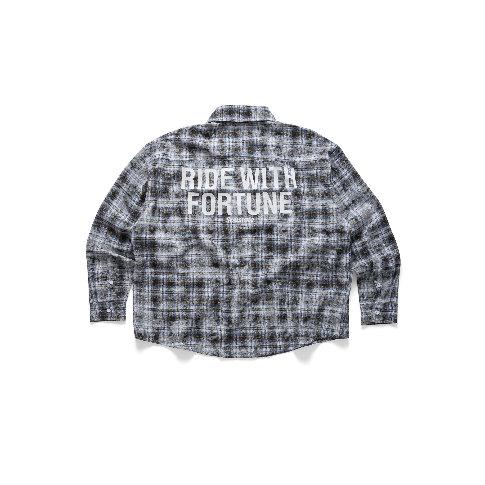 "RIDE WITH FORTUNE" FLANNEL SHIRT