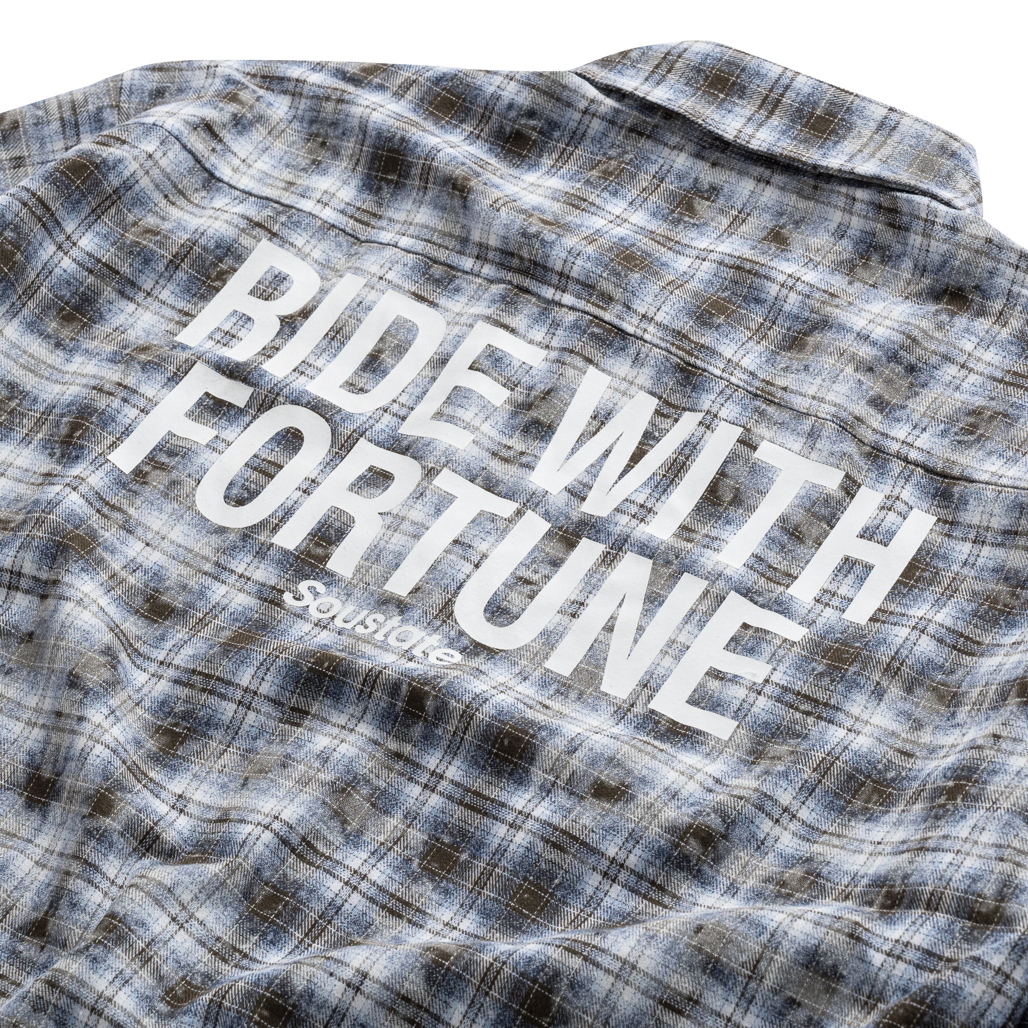 "RIDE WITH FORTUNE" FLANNEL SHIRT