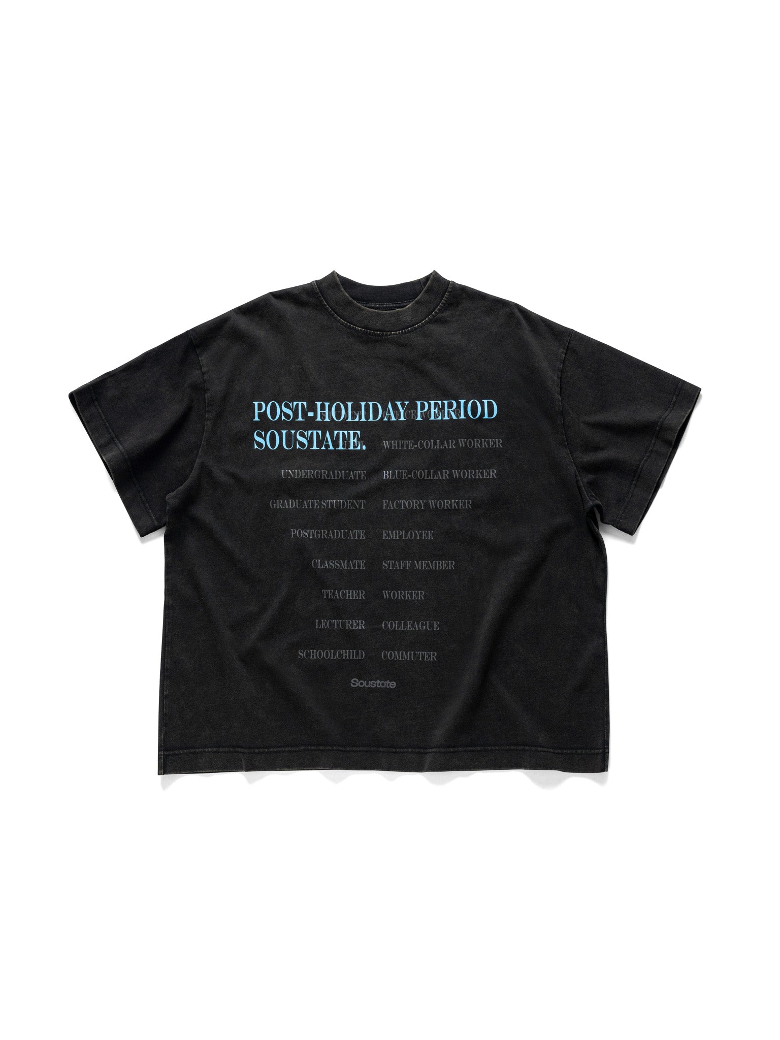 "HOLIDAY" WASHED BIG BOXY T-SHIRT