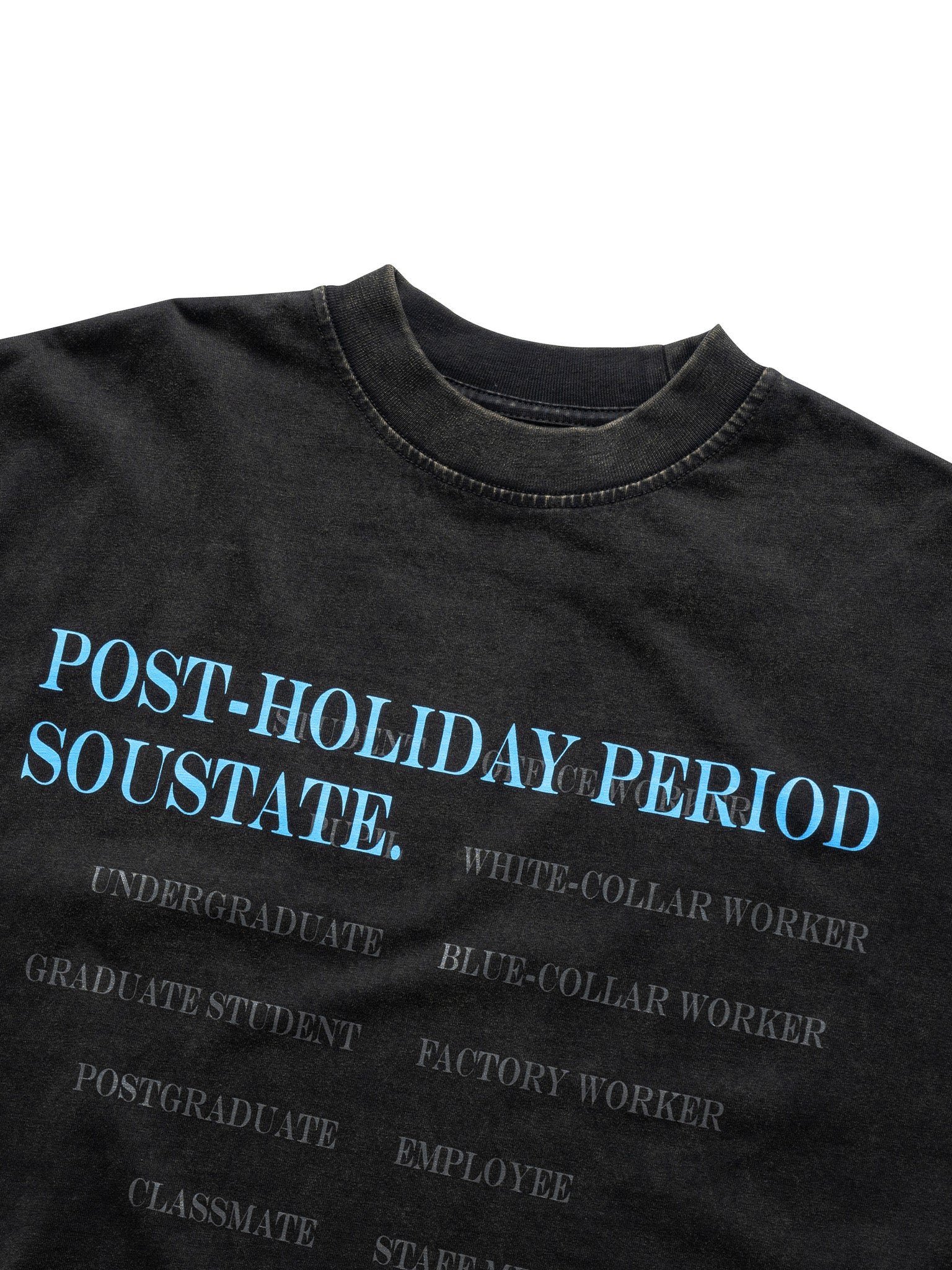 "HOLIDAY" WASHED BIG BOXY T-SHIRT