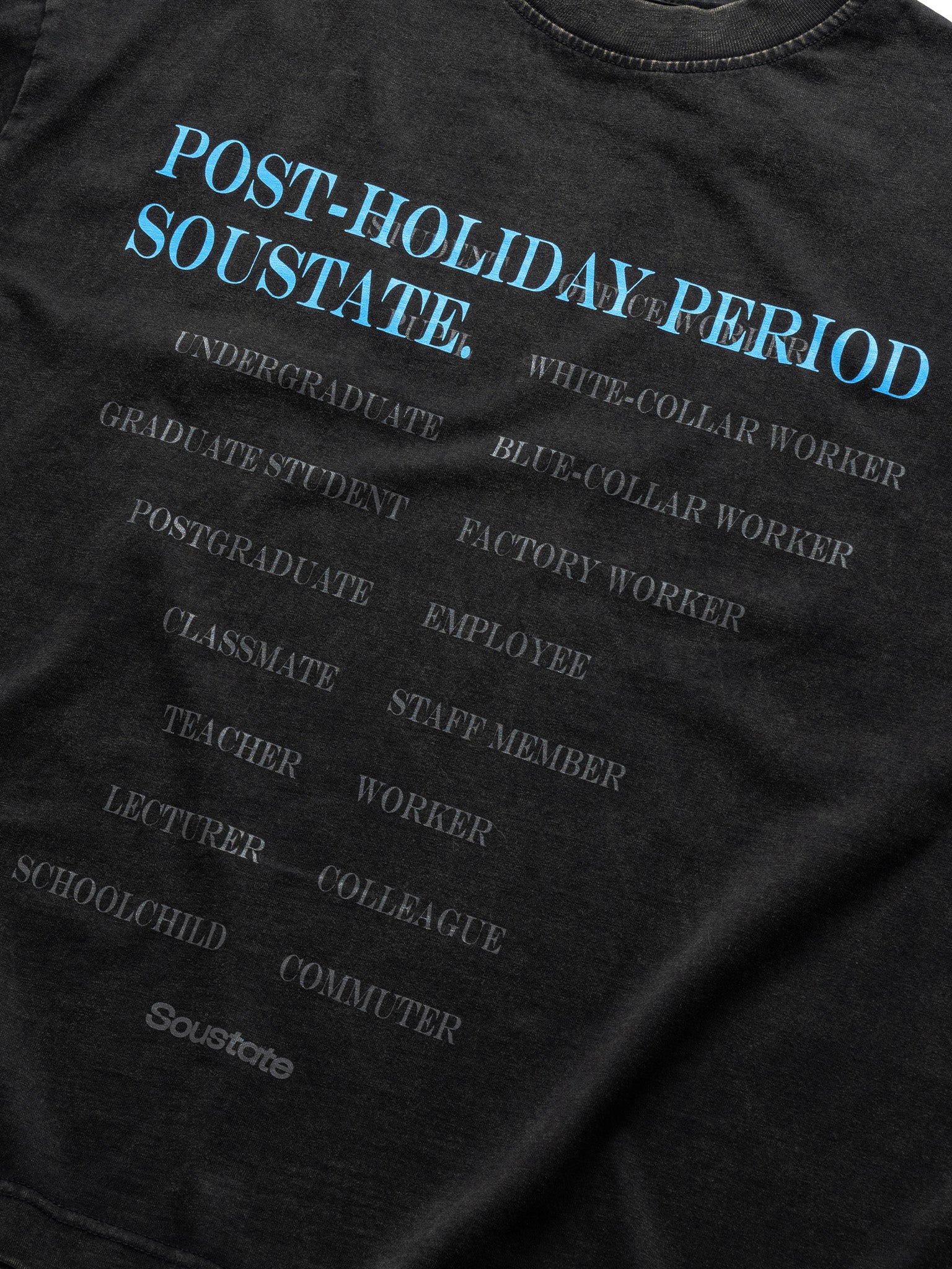 "HOLIDAY" WASHED BIG BOXY T-SHIRT