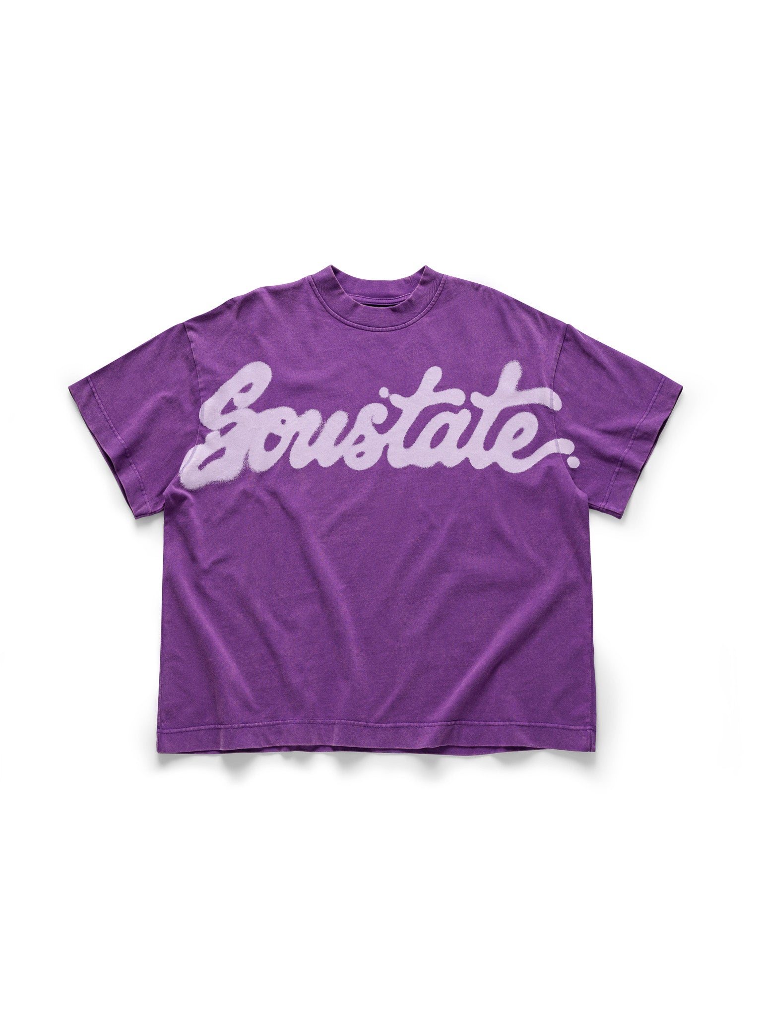 LOGO BLUR WASHED BIG BOXY T-SHIRT