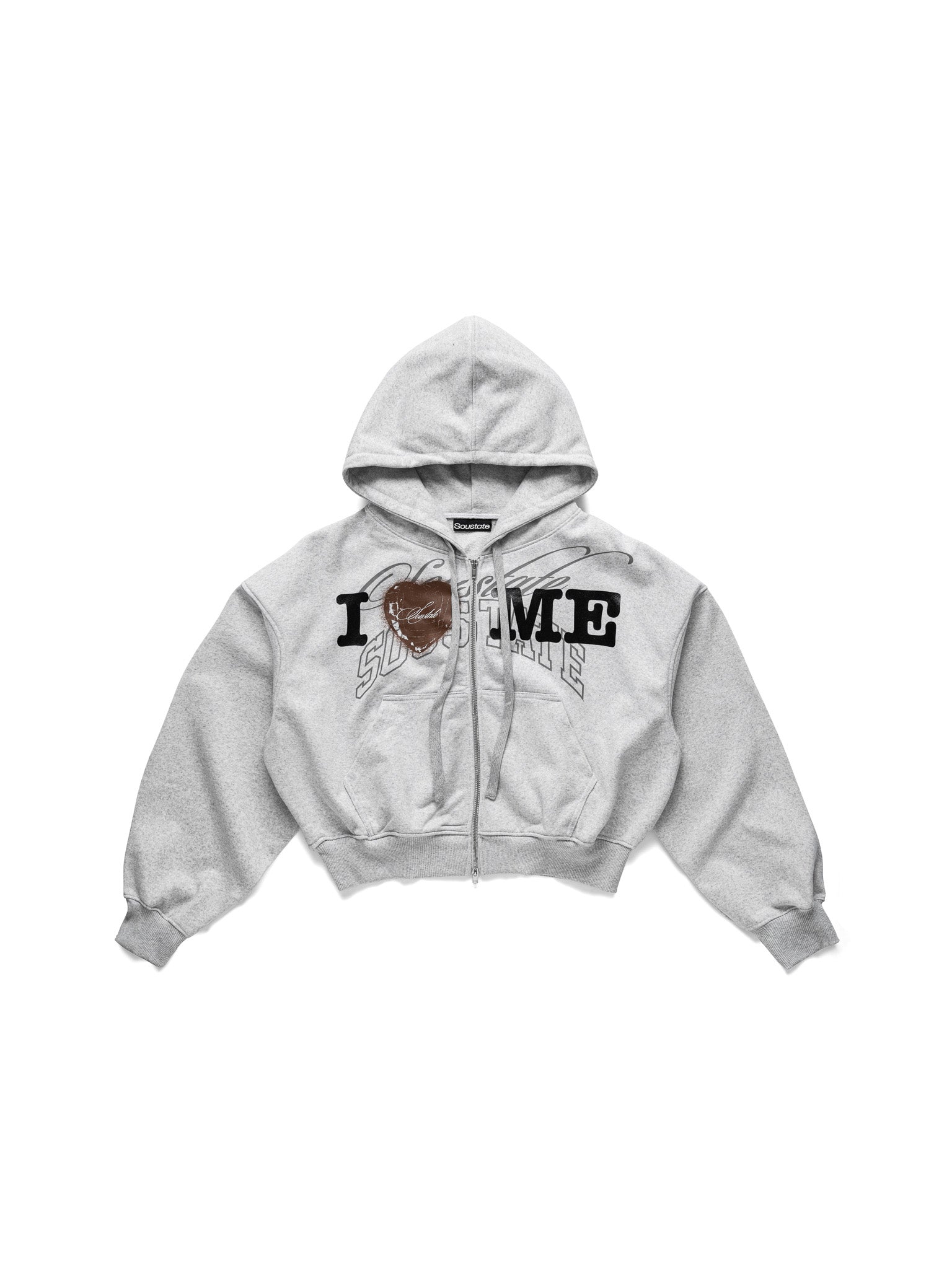 "I LOVE ME" BOXY HOODIE