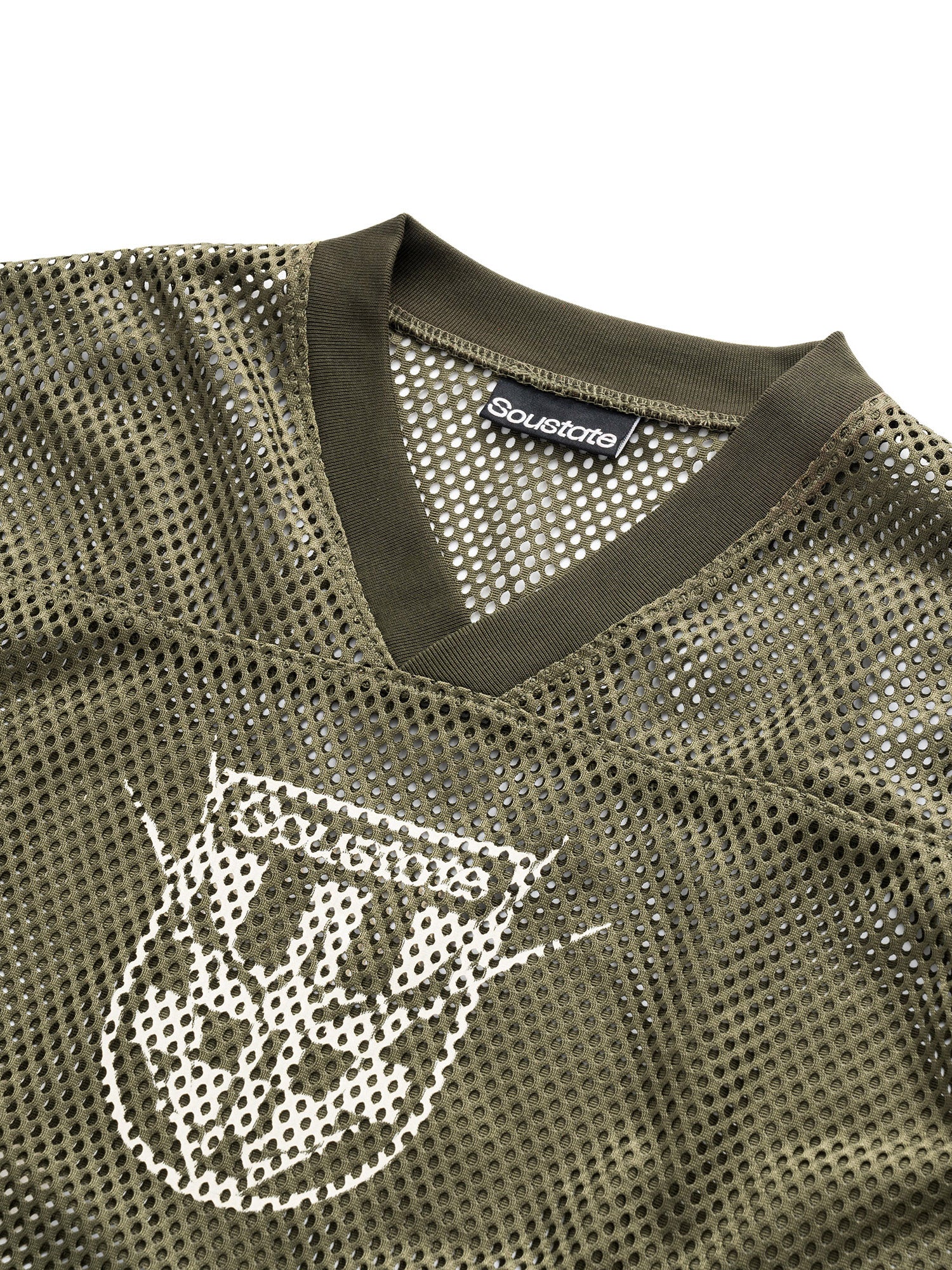 MESH JERSEY BOXY LONG SLEEVE T-SHIRT