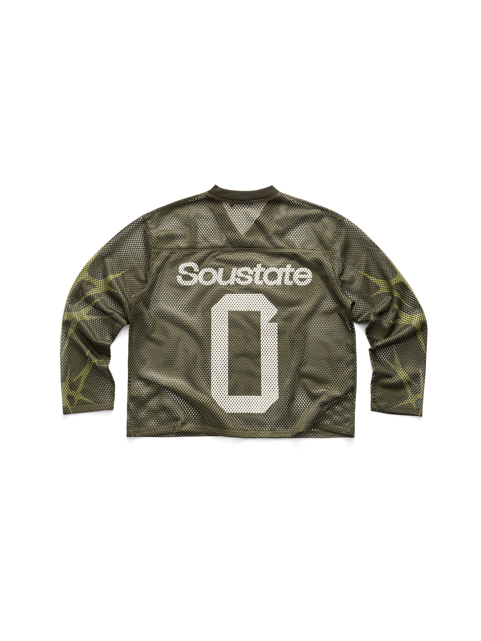 MESH JERSEY BOXY LONG SLEEVE T-SHIRT