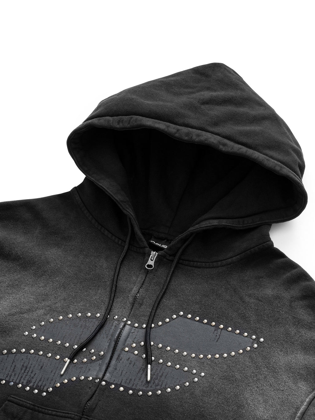 STELLAR STAR WASHED BOXY ZIP - UP HOODIE