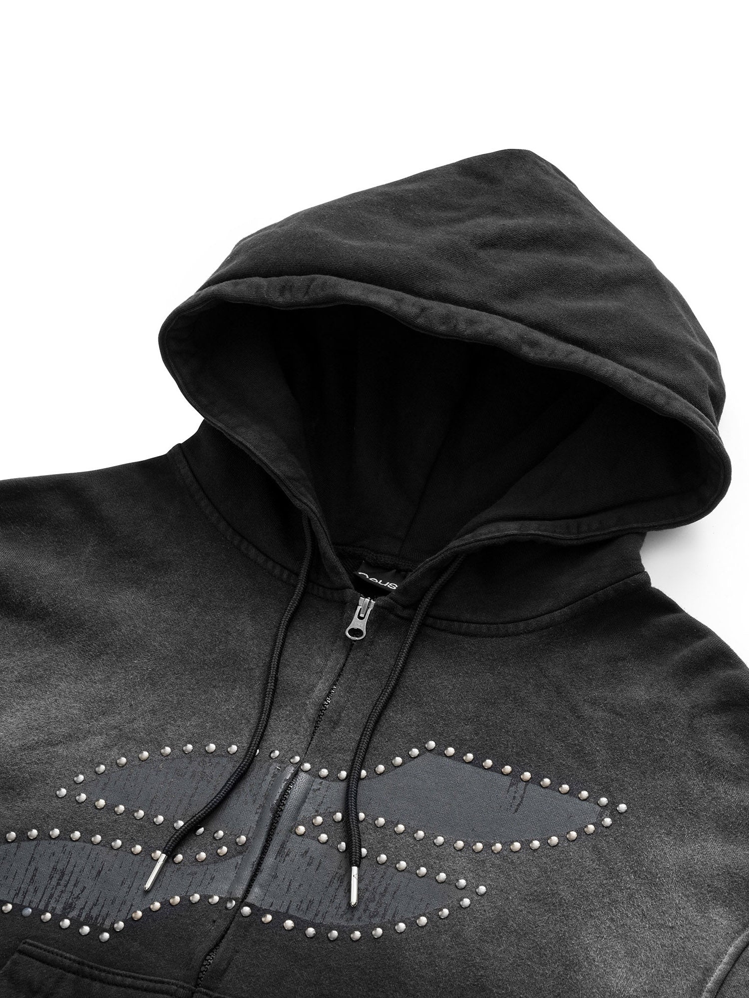 STELLAR STAR WASHED BOXY ZIP - UP HOODIE
