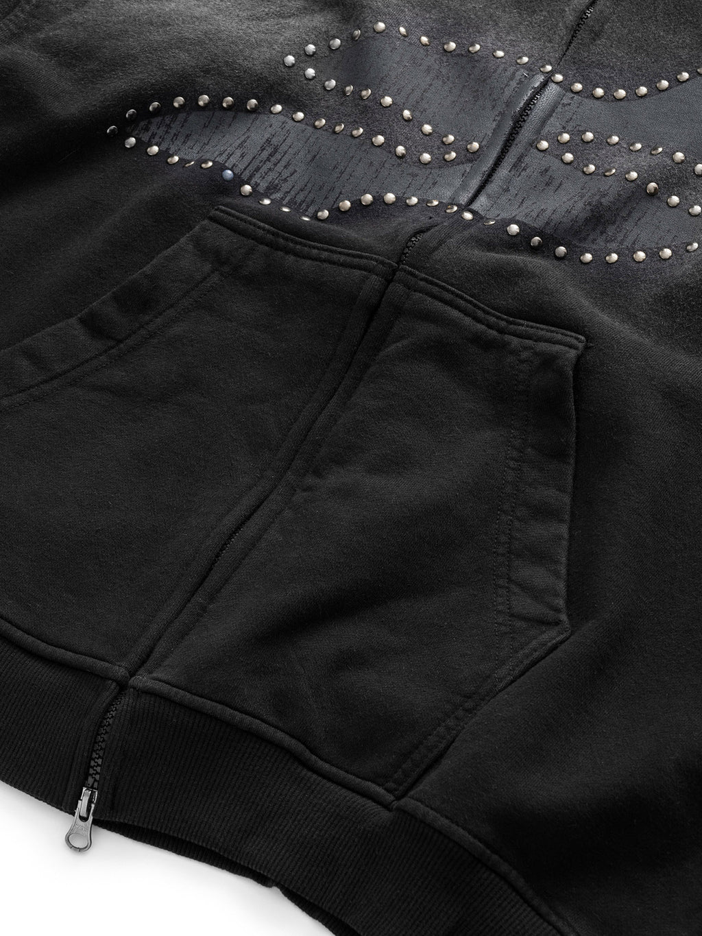 STELLAR STAR WASHED BOXY ZIP - UP HOODIE