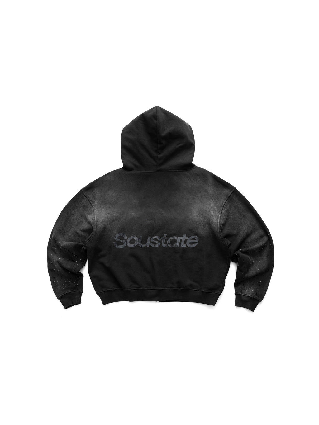 STELLAR STAR WASHED BOXY ZIP - UP HOODIE