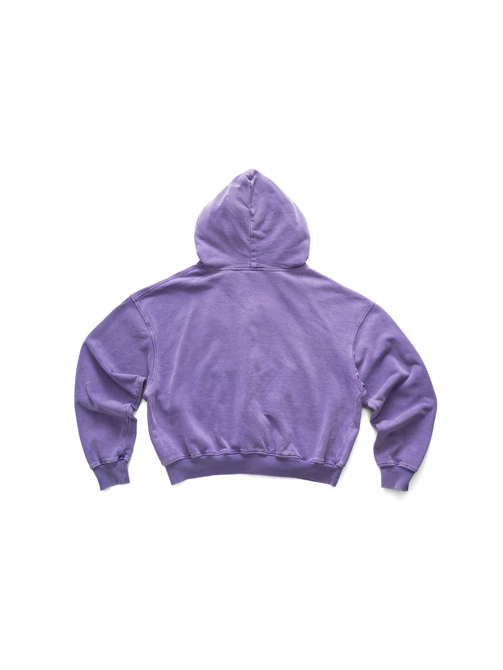 SS LOGO WASHED BOXY FIT ZIP-UP HOODIE