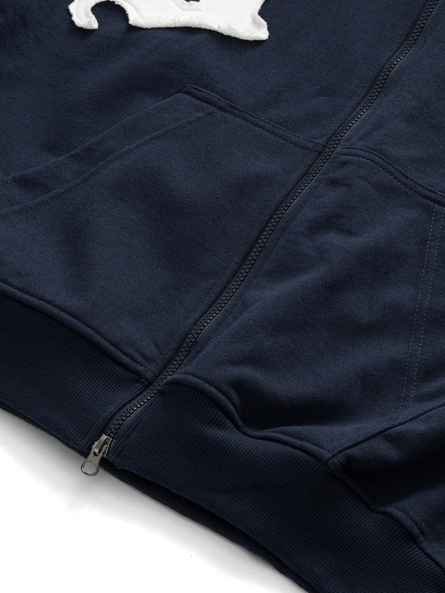 SS EMBROIDERED BOXY FIT ZIP - UP HOODIE