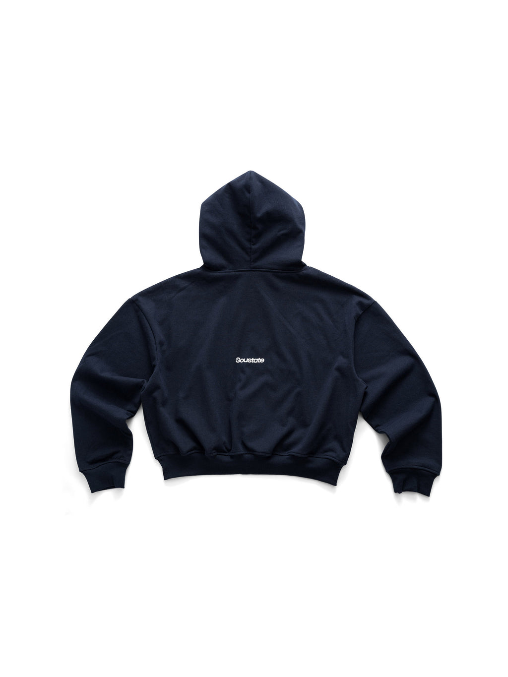 SS EMBROIDERED BOXY FIT ZIP - UP HOODIE