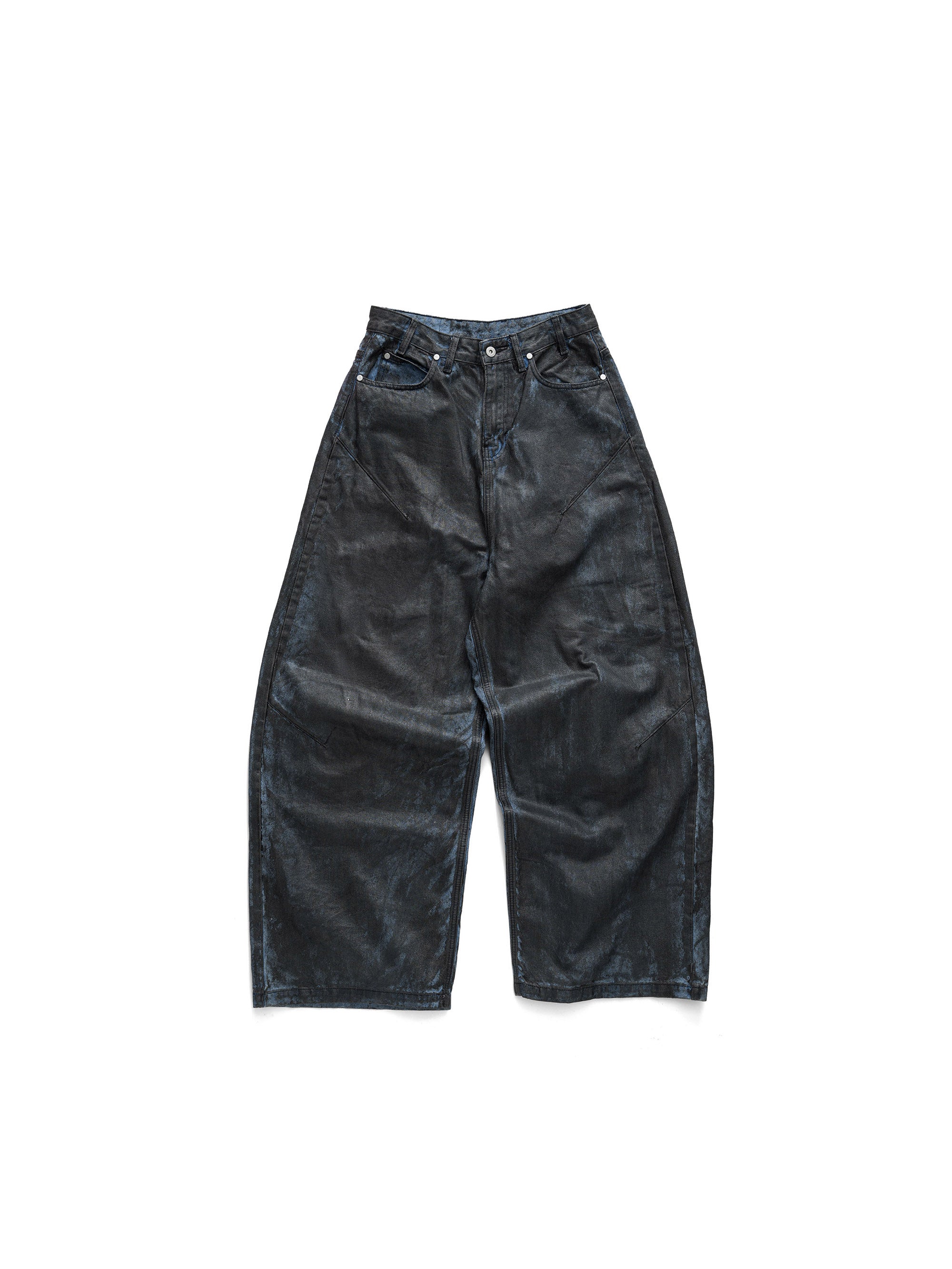 COATED SUPER BAGGY JEANS