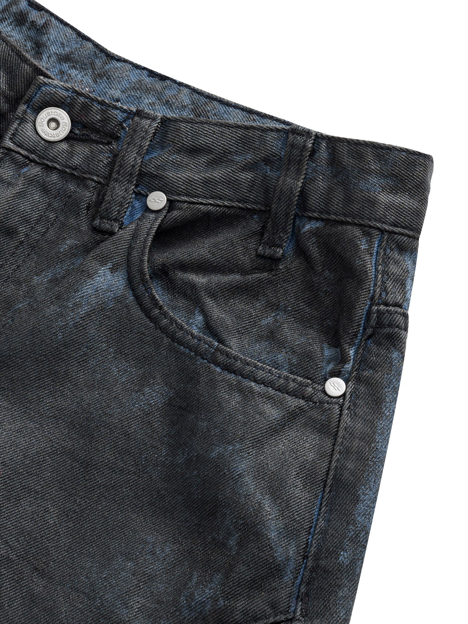 COATED SUPER BAGGY JEANS